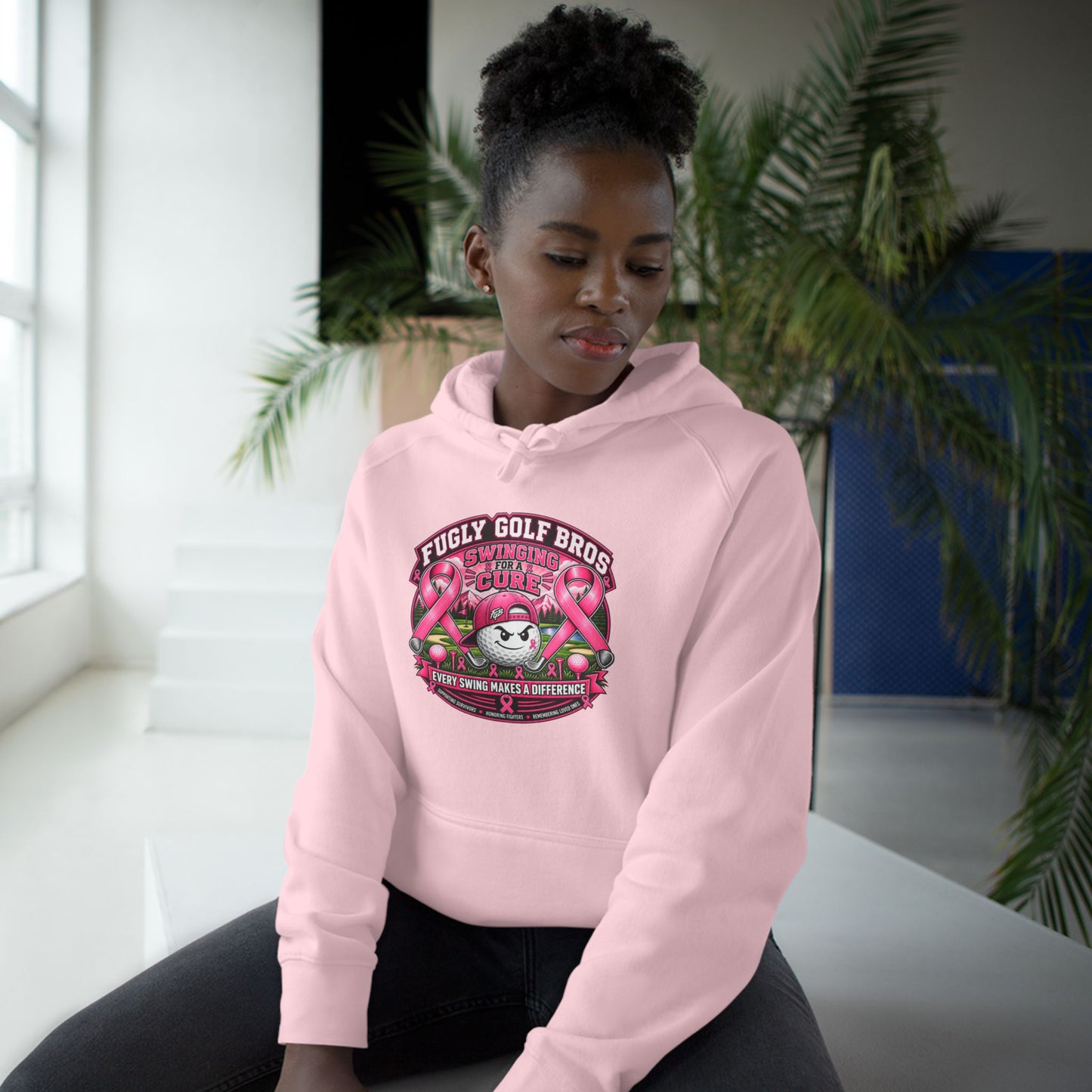 Hockey Panda Hoodie — "Fugly Golf Bros" Retro Hockey Graphic Pullover