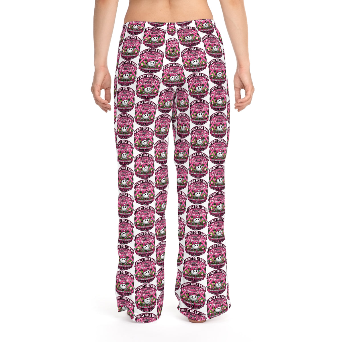 Pink Kawaii Cat All-Over Print Pajama Pants — Women's Cozy Sleep Lounge