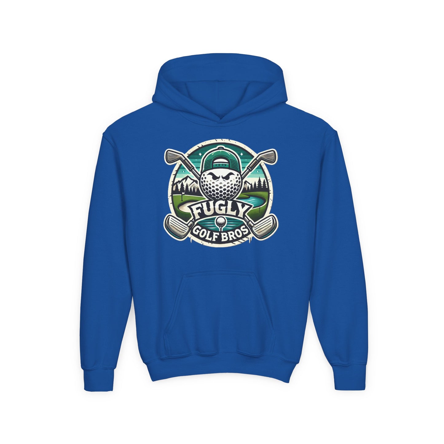 Youth Golf Hoodie - "Fugly Golf Bros" Vintage Golf Ball Logo