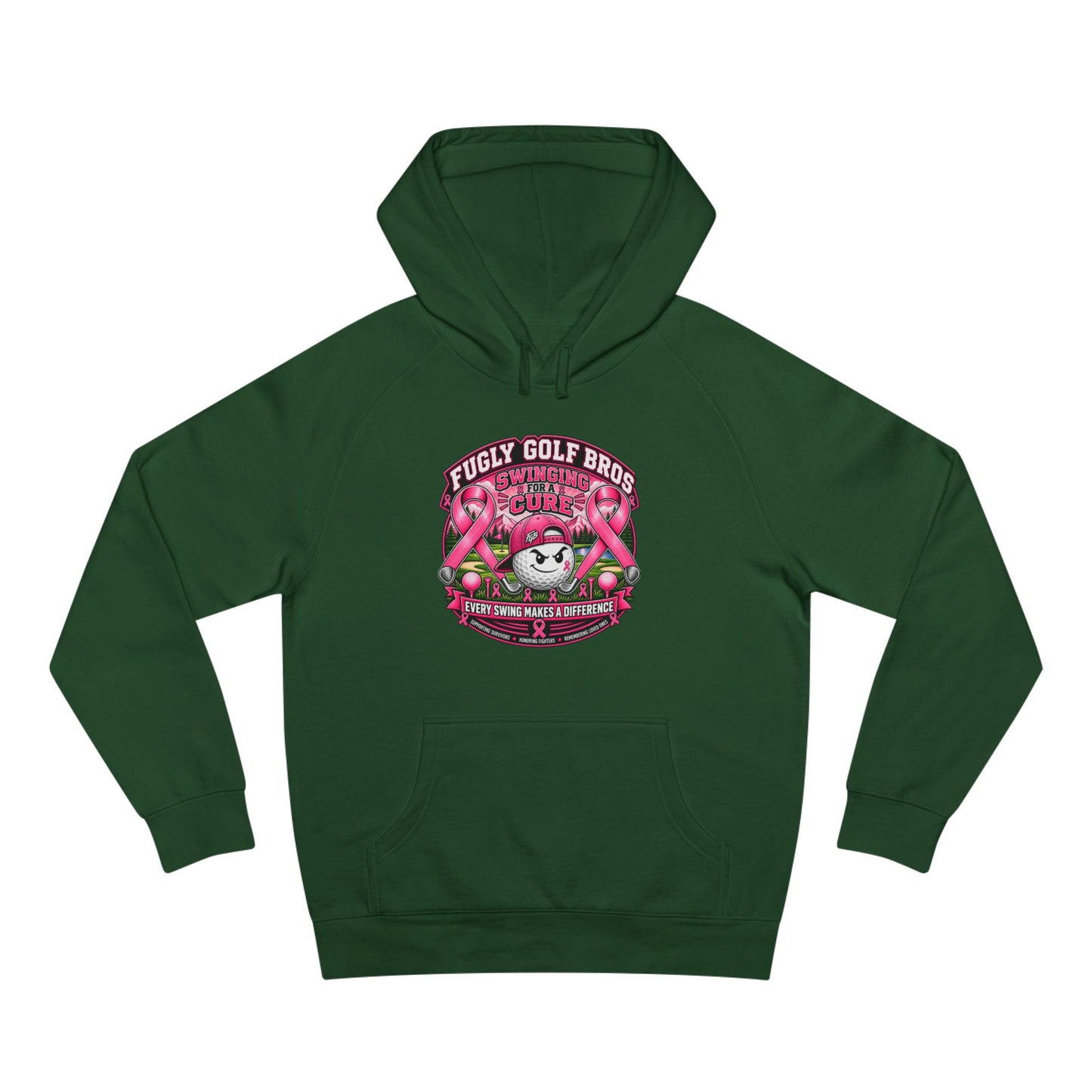 Hockey Panda Hoodie — "Fugly Golf Bros" Retro Hockey Graphic Pullover