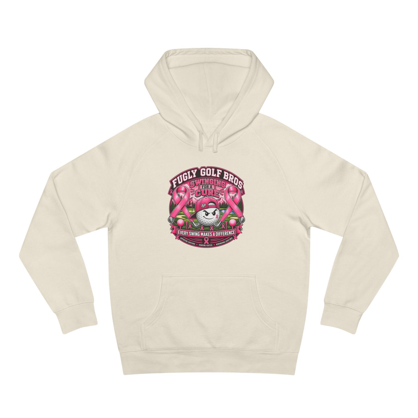 Hockey Panda Hoodie — "Fugly Golf Bros" Retro Hockey Graphic Pullover