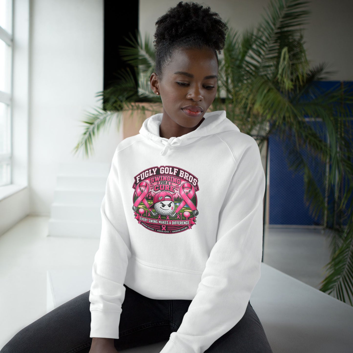 Hockey Panda Hoodie — "Fugly Golf Bros" Retro Hockey Graphic Pullover