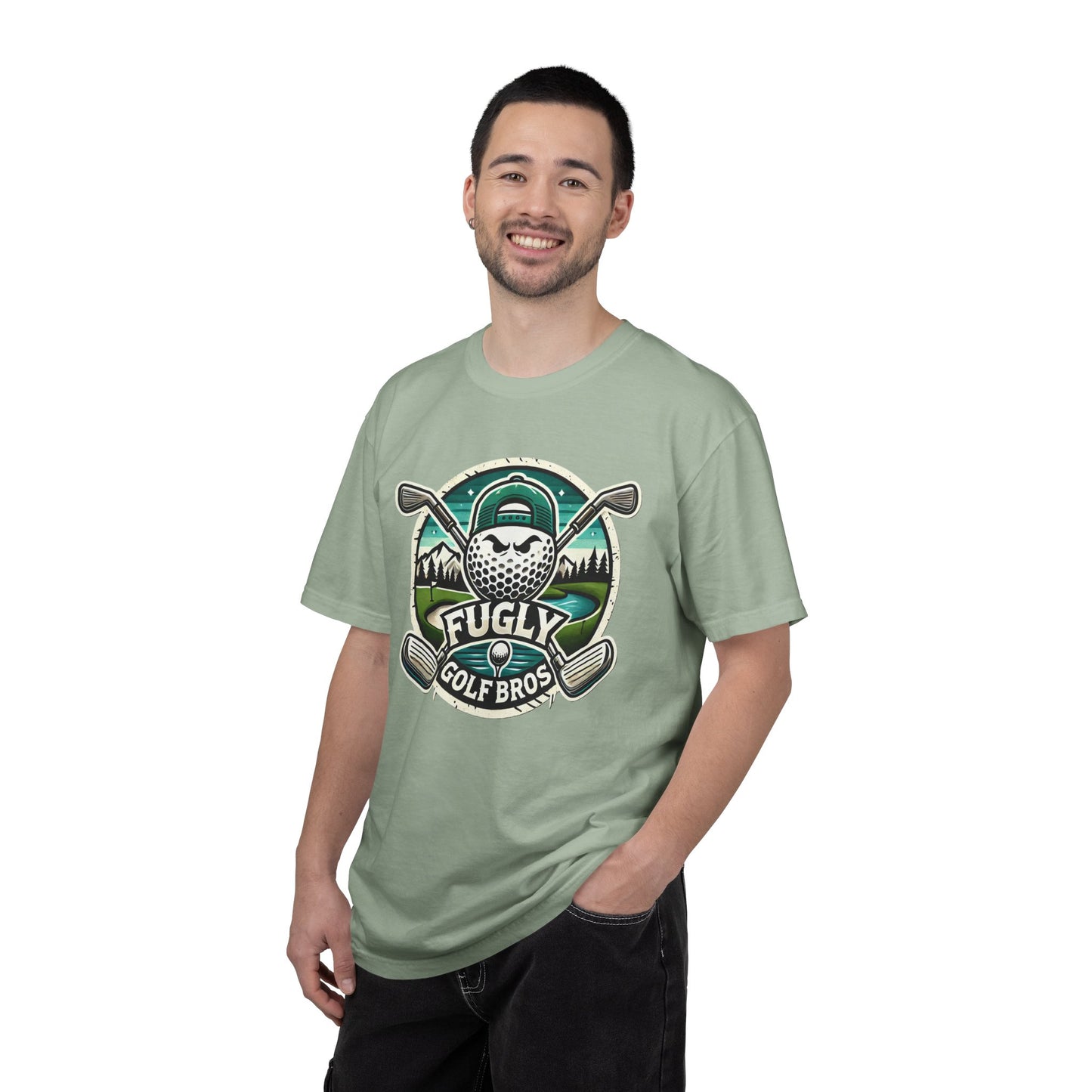 Golf Bros T‑Shirt - "Fugly" Golf Ball Logo Tee for Golfers