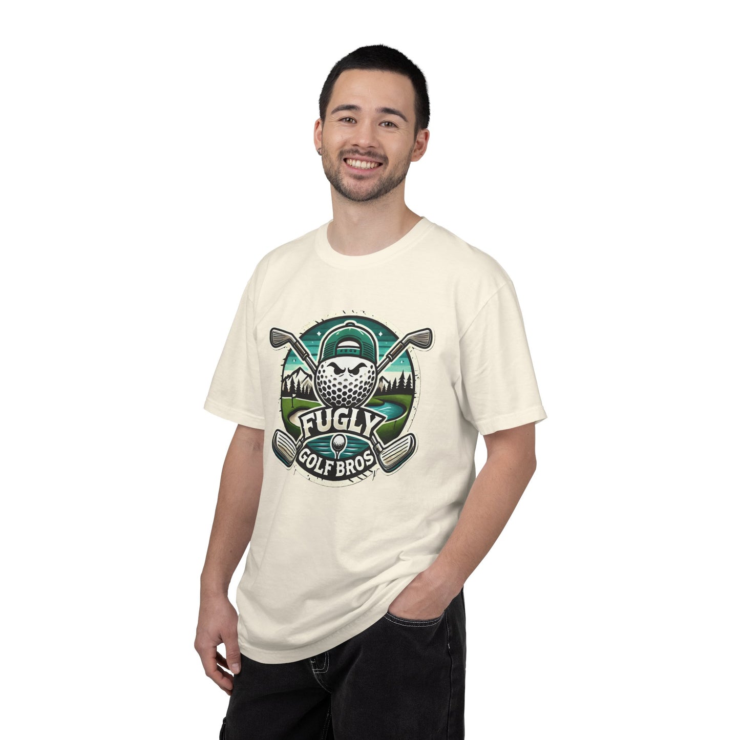 Golf Bros T‑Shirt - "Fugly" Golf Ball Logo Tee for Golfers