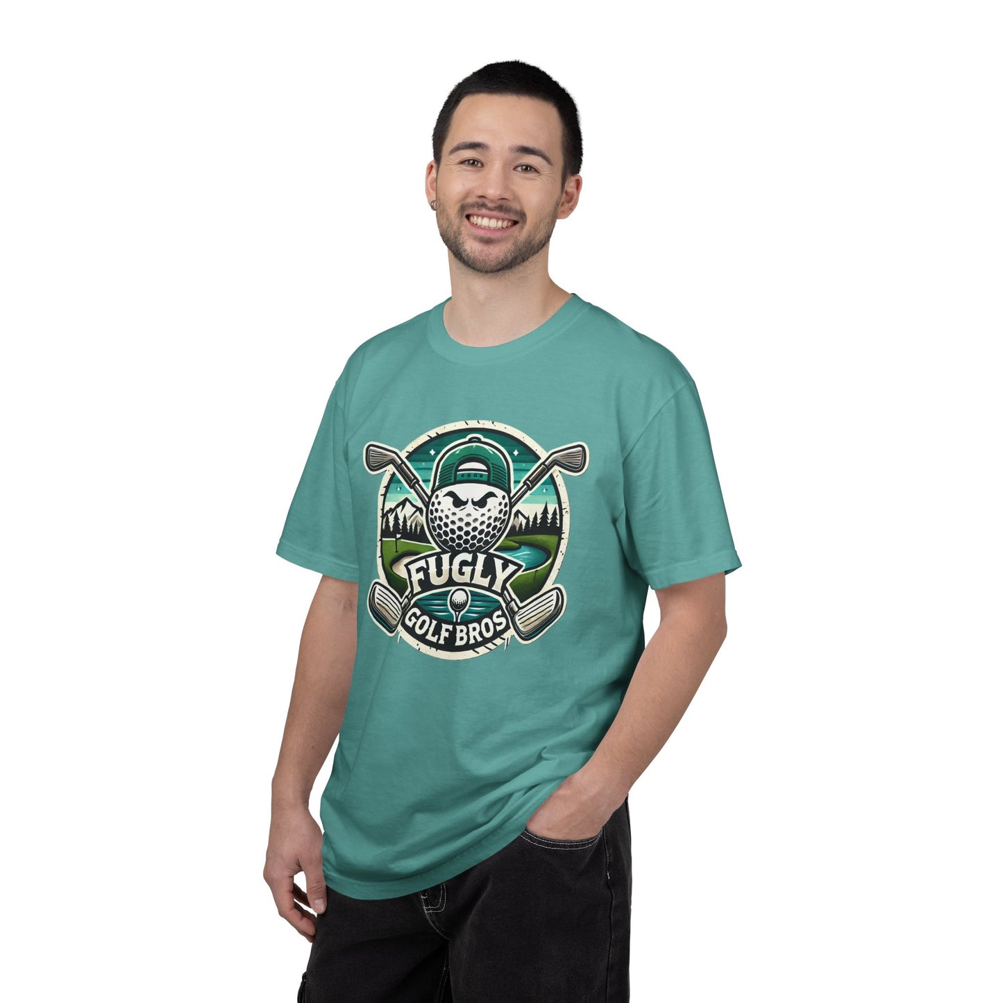 Golf Bros T‑Shirt - "Fugly" Golf Ball Logo Tee for Golfers