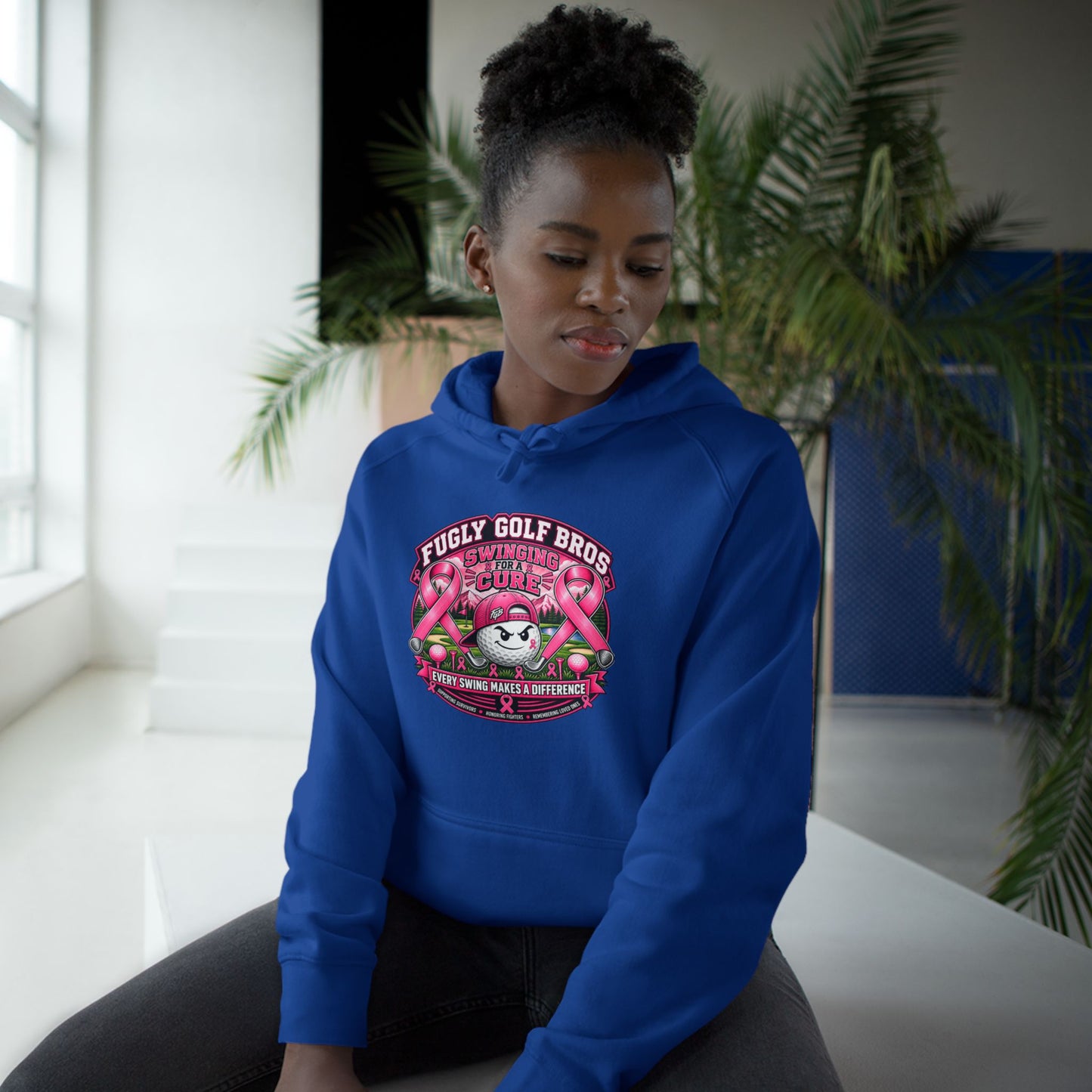 Hockey Panda Hoodie — "Fugly Golf Bros" Retro Hockey Graphic Pullover