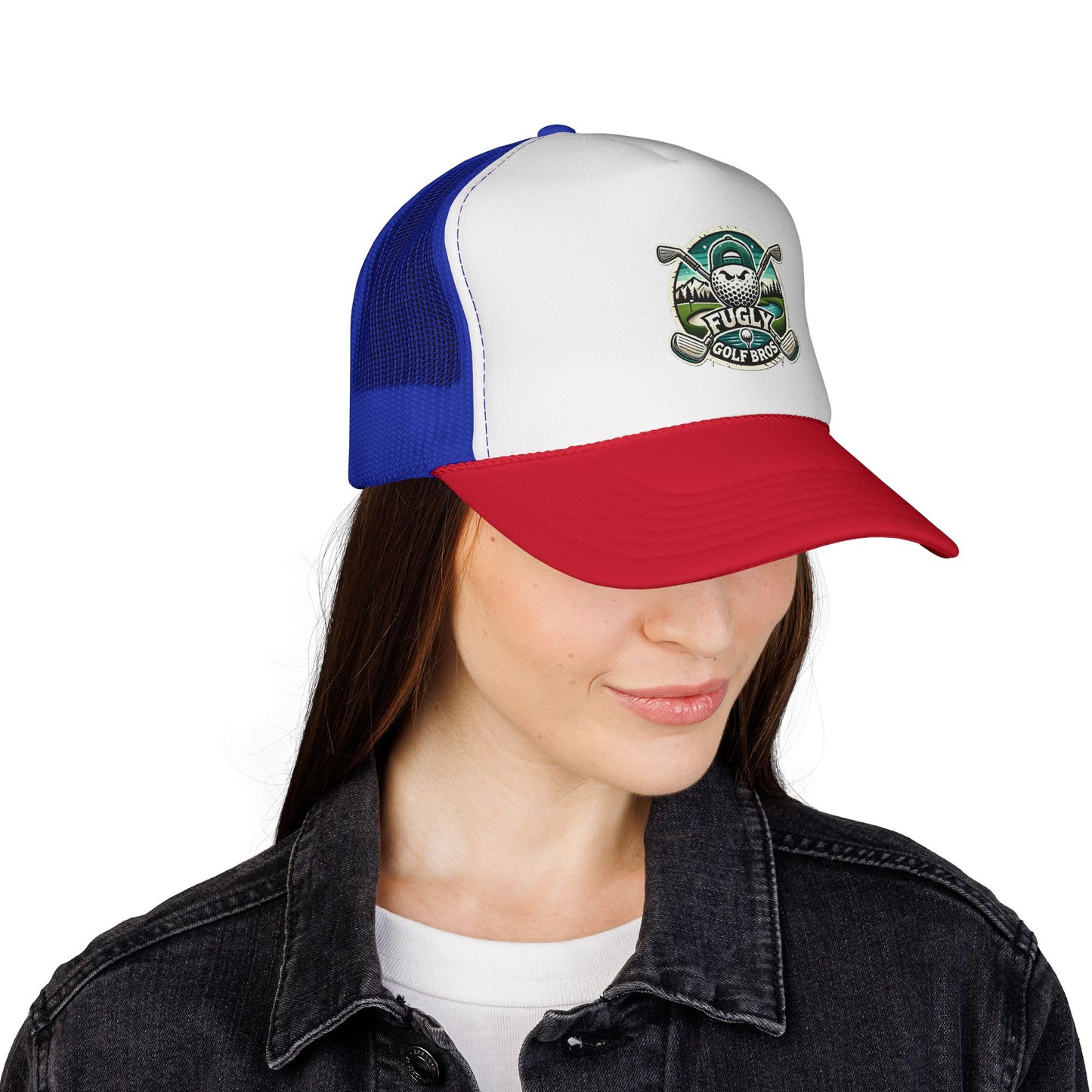 Golf Bros Trucker Cap — 'Fugly' Vintage Golf Skull Patch