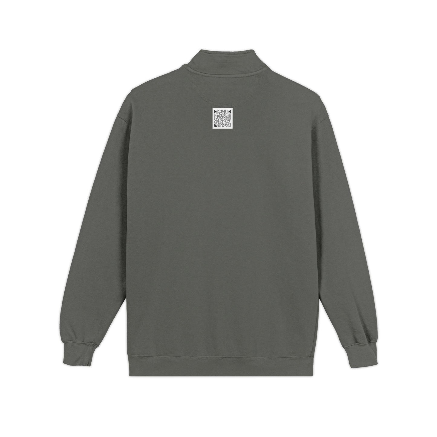 Turtle Crewneck Quarter‑Zip Sweatshirt — Vintage Green Coastal Graphic