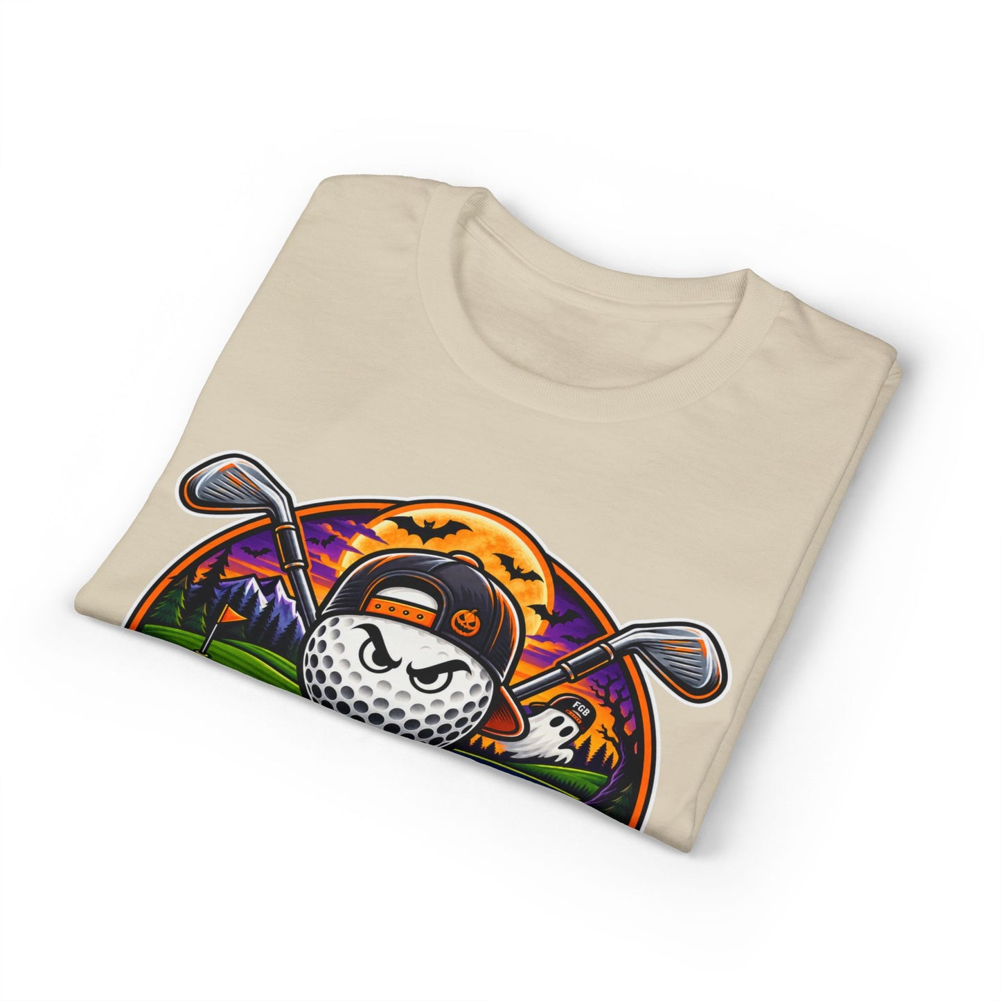 Fugly Golf Bros Graphic T-Shirt — Halloween Golf Skull Design
