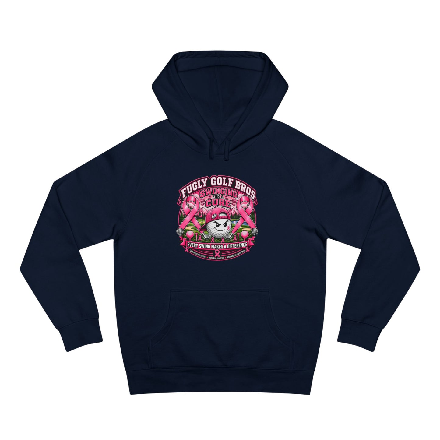 Hockey Panda Hoodie — "Fugly Golf Bros" Retro Hockey Graphic Pullover