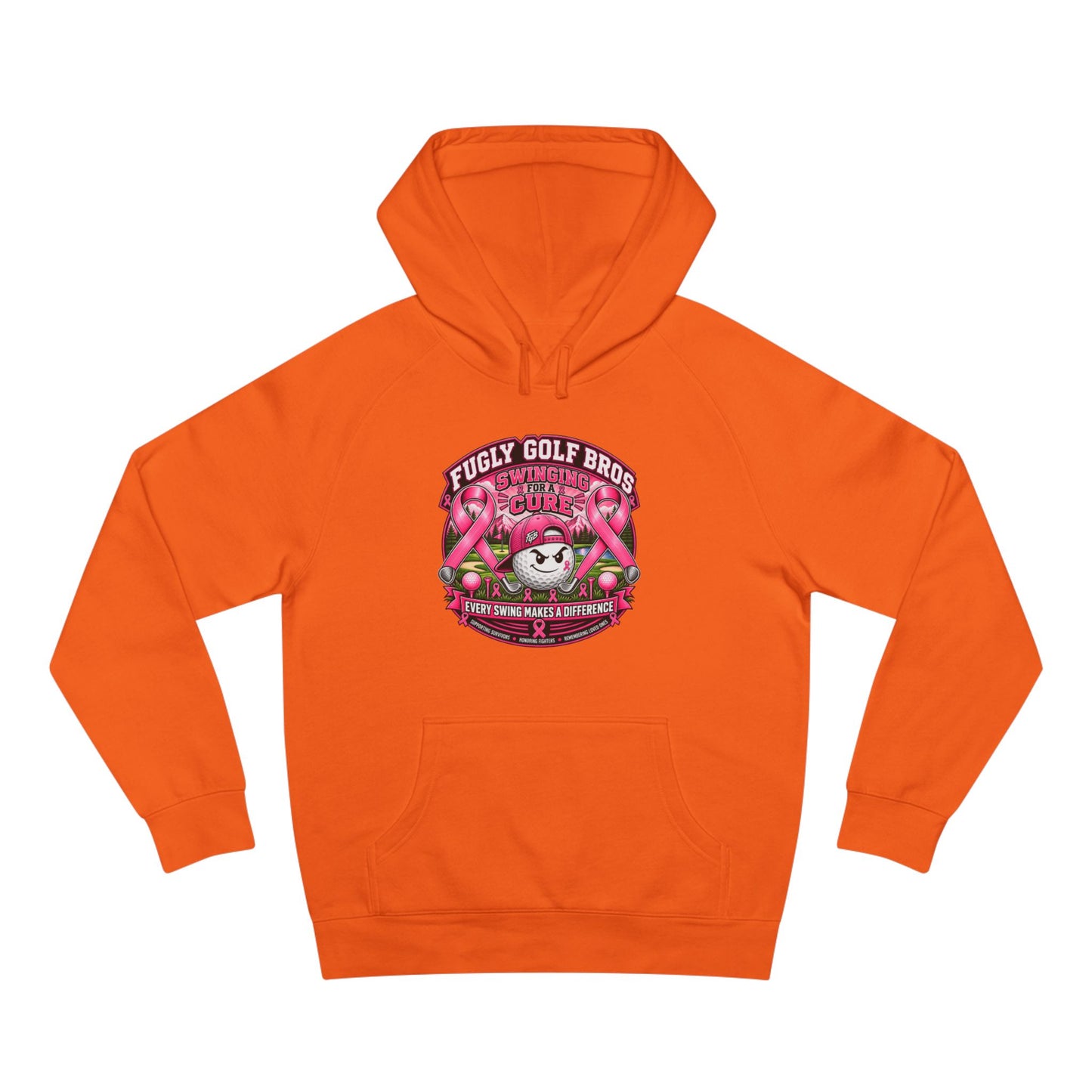 Hockey Panda Hoodie — "Fugly Golf Bros" Retro Hockey Graphic Pullover