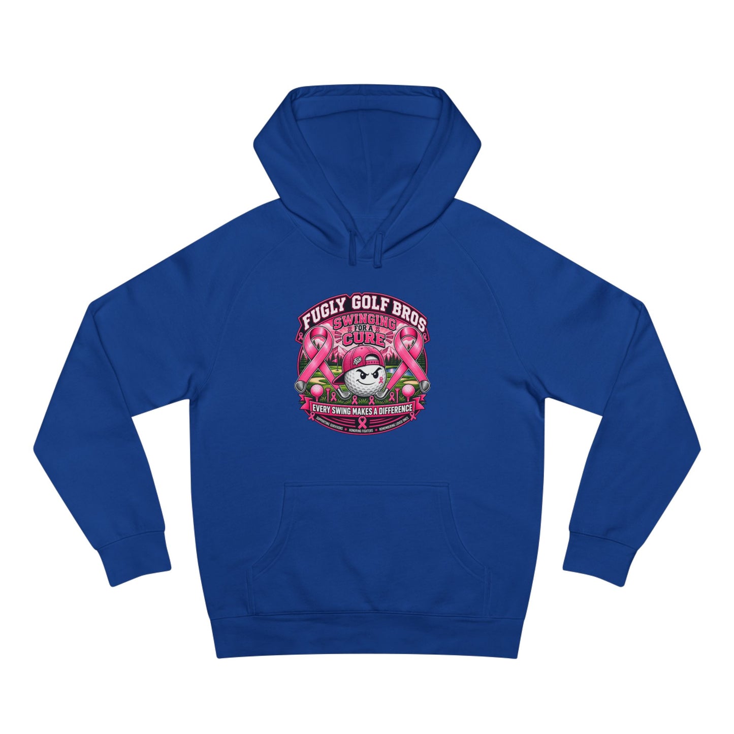 Hockey Panda Hoodie — "Fugly Golf Bros" Retro Hockey Graphic Pullover