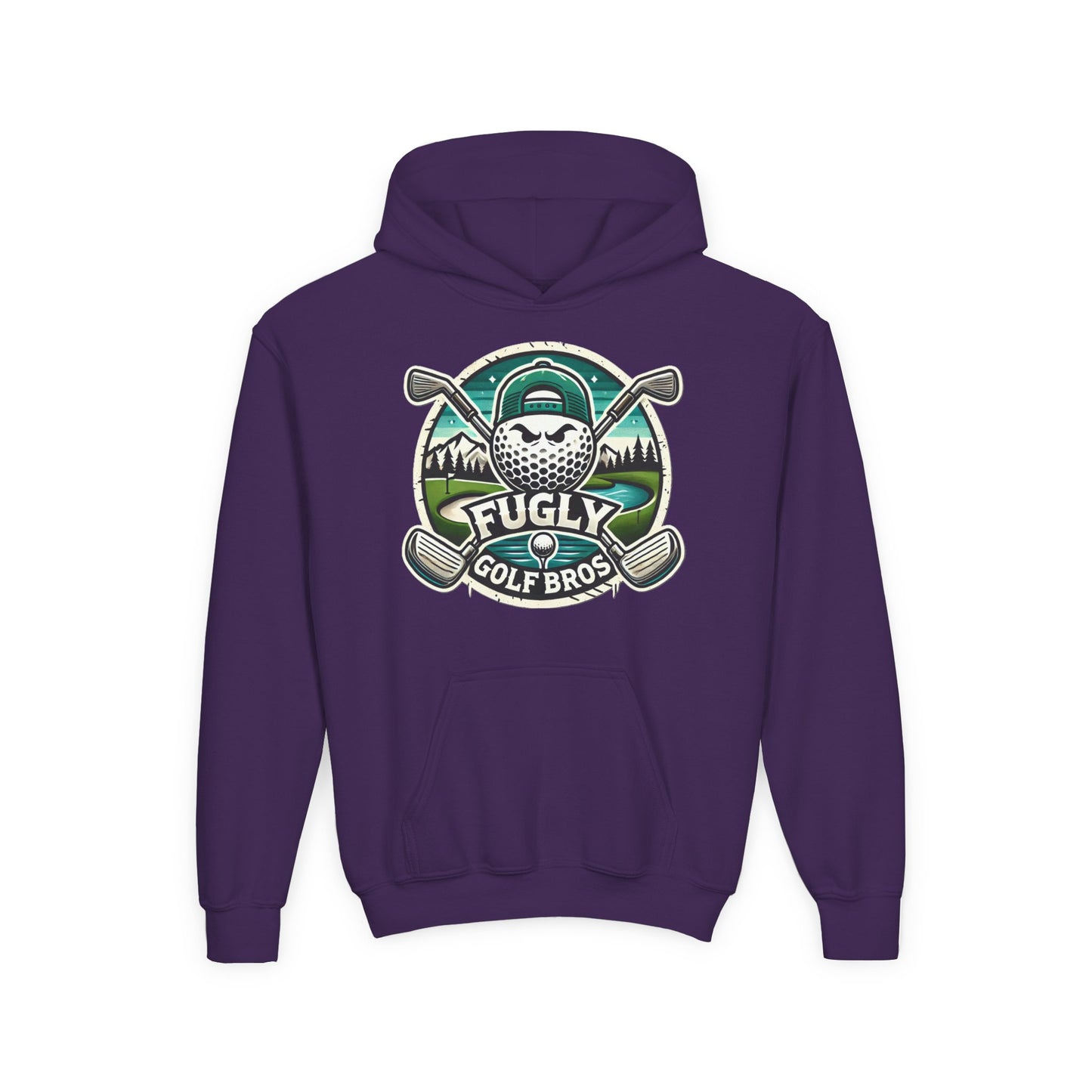 Youth Golf Hoodie - "Fugly Golf Bros" Vintage Golf Ball Logo