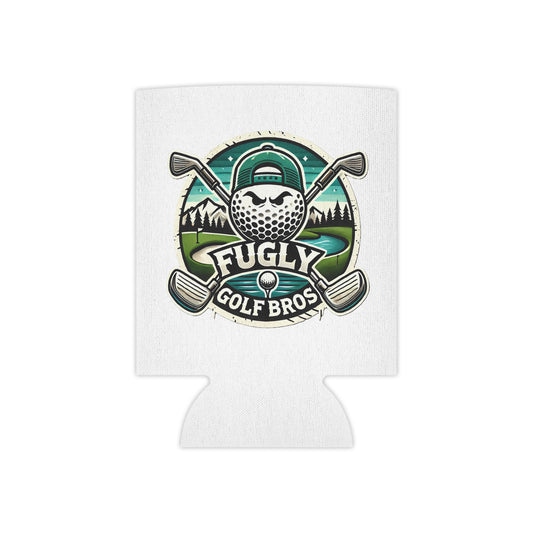 Fugly Golf Bros Can Cooler — Funny Golf Logo Beverage Koozie