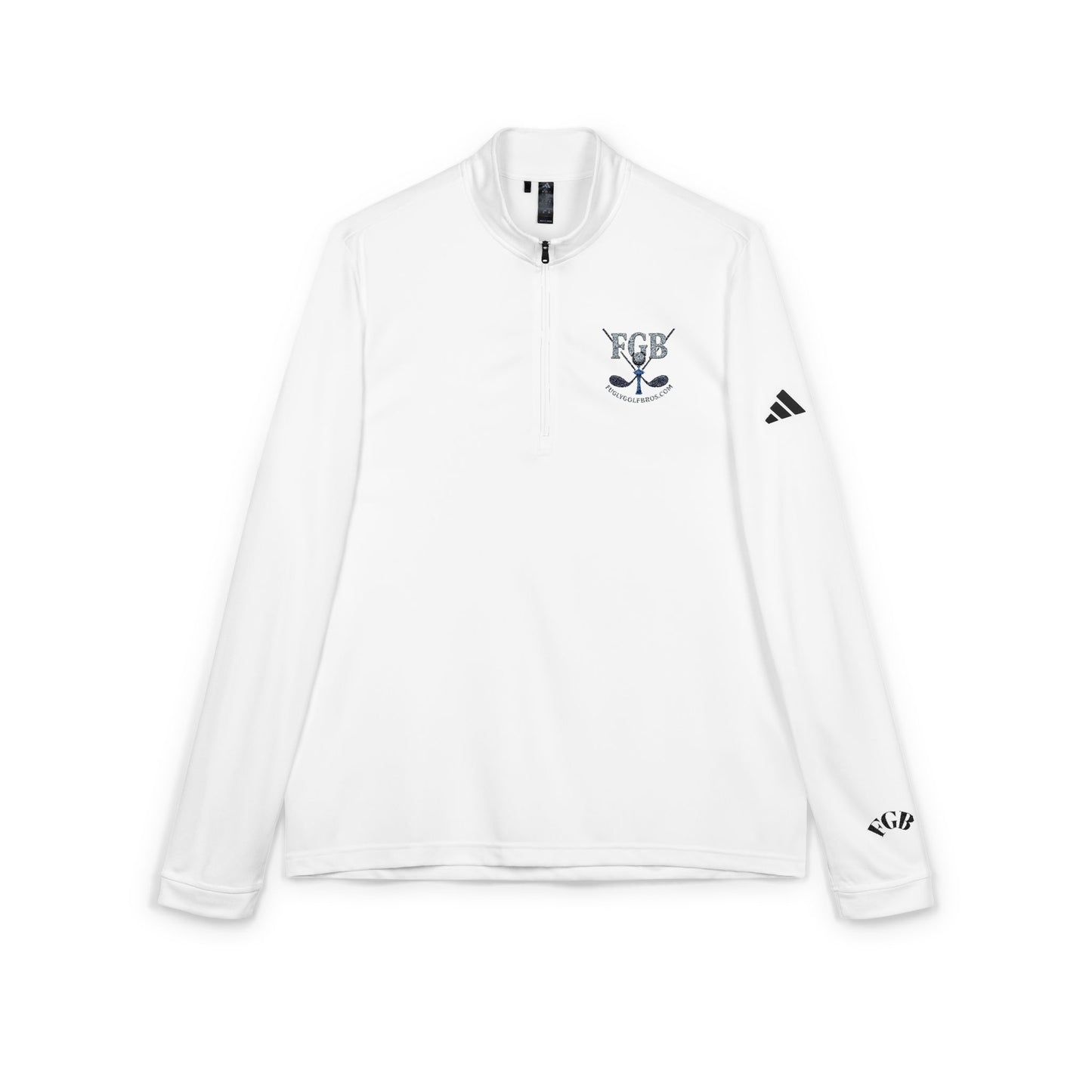 Embroidered Tiger Crest Quarter-Zip Pullover