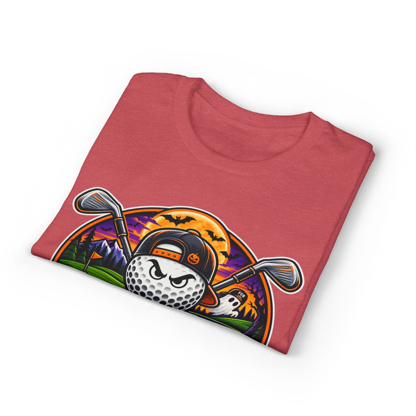 Fugly Golf Bros Graphic T-Shirt — Halloween Golf Skull Design
