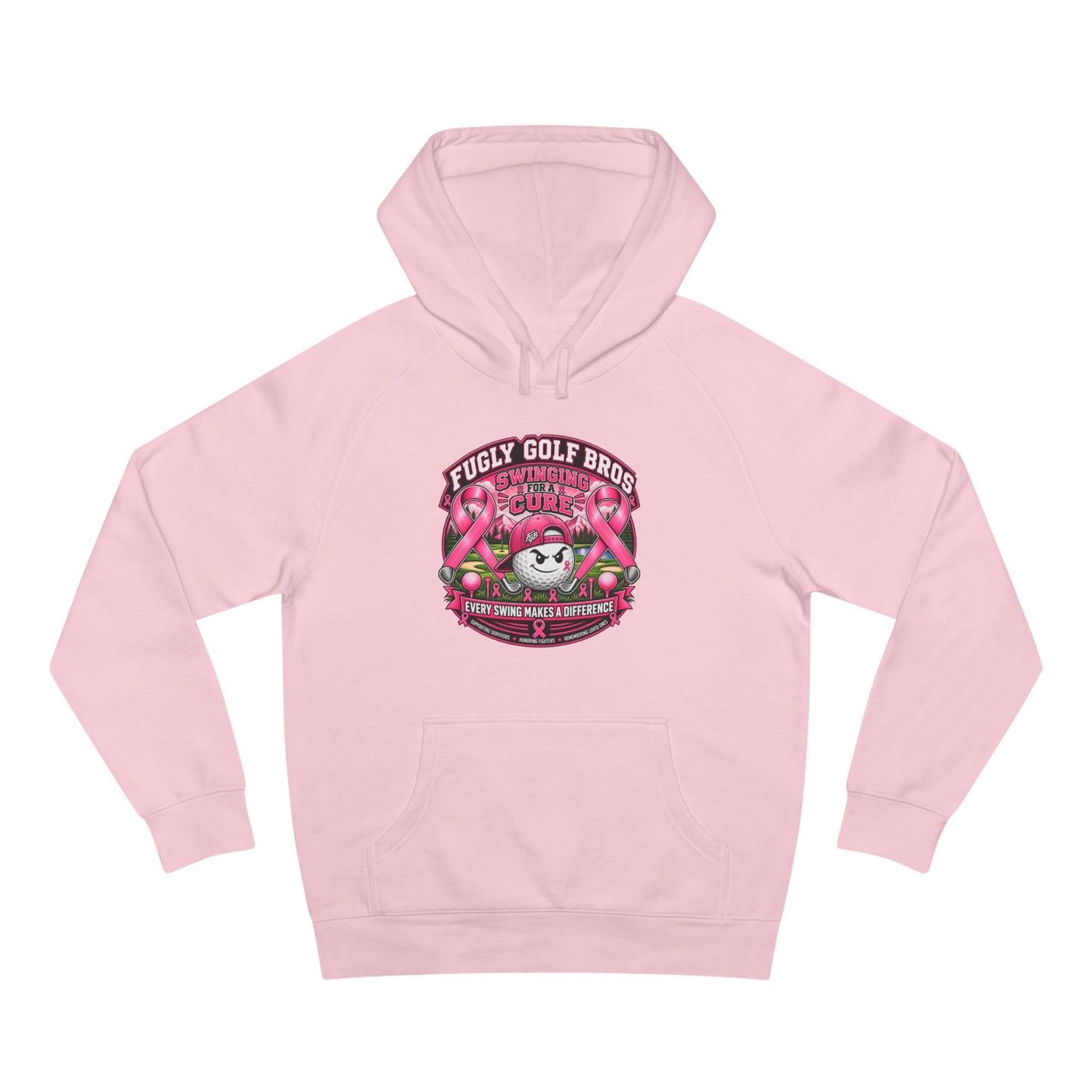 Hockey Panda Hoodie — "Fugly Golf Bros" Retro Hockey Graphic Pullover
