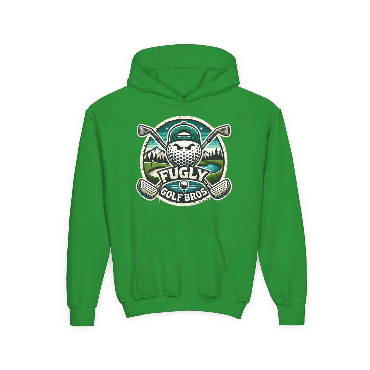 Youth Golf Hoodie - "Fugly Golf Bros" Vintage Golf Ball Logo