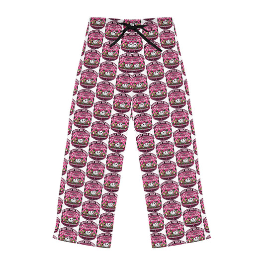 Pink Kawaii Cat All-Over Print Pajama Pants — Women's Cozy Sleep Lounge