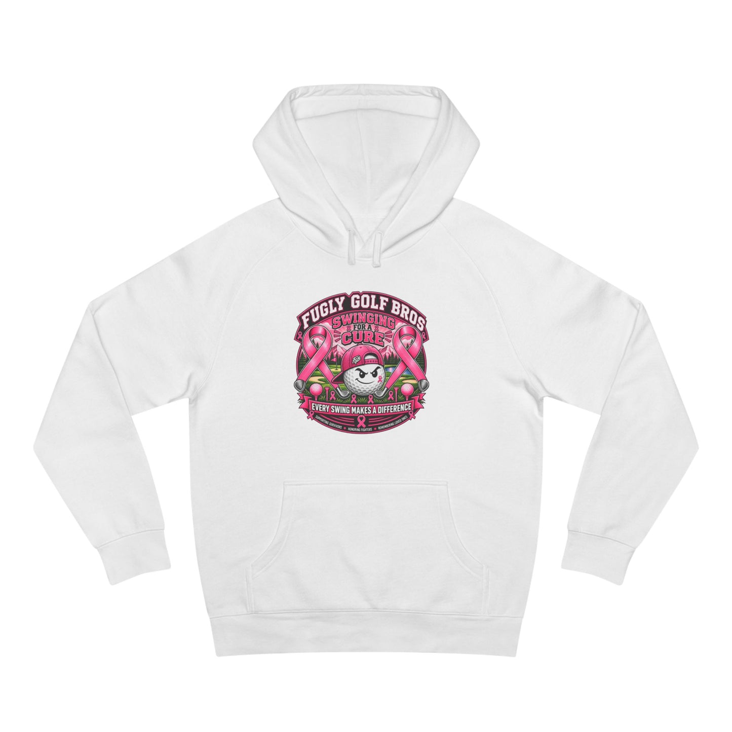 Hockey Panda Hoodie — "Fugly Golf Bros" Retro Hockey Graphic Pullover