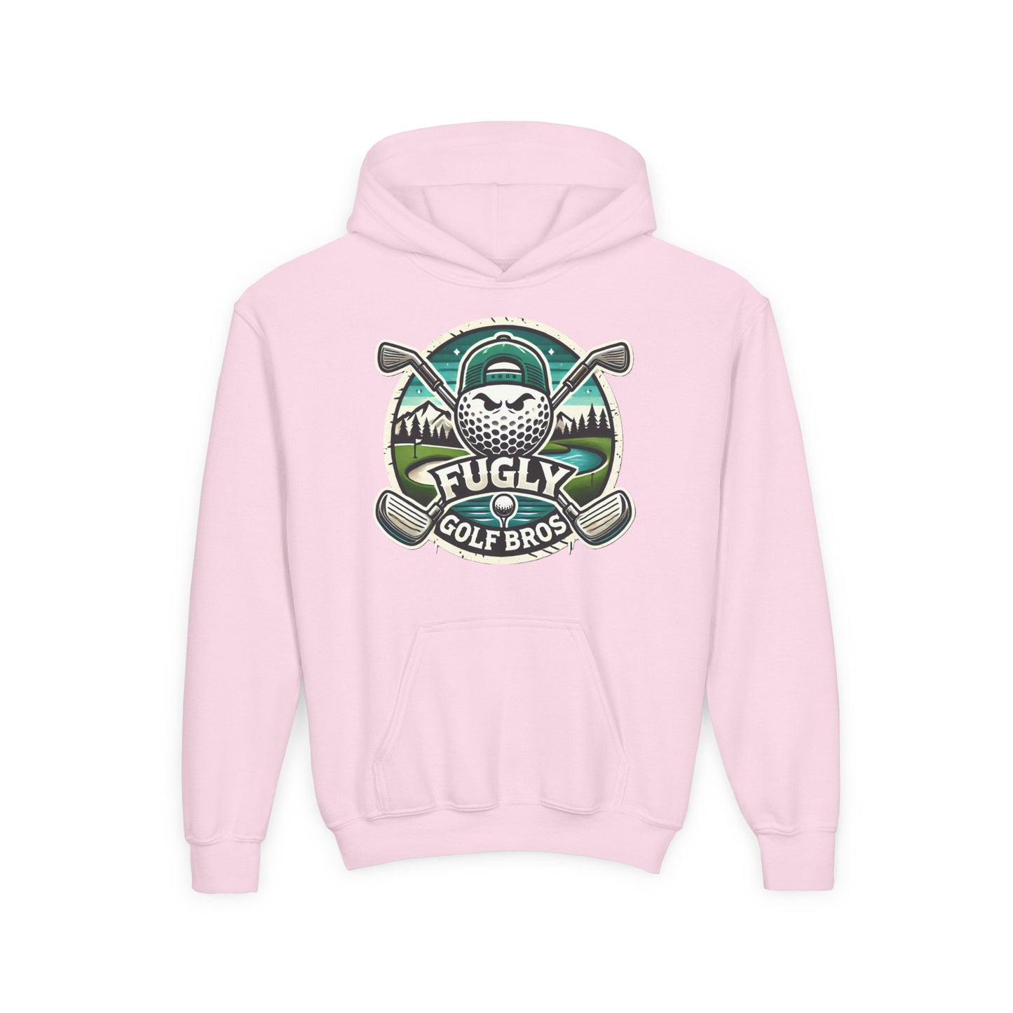 Youth Golf Hoodie - "Fugly Golf Bros" Vintage Golf Ball Logo