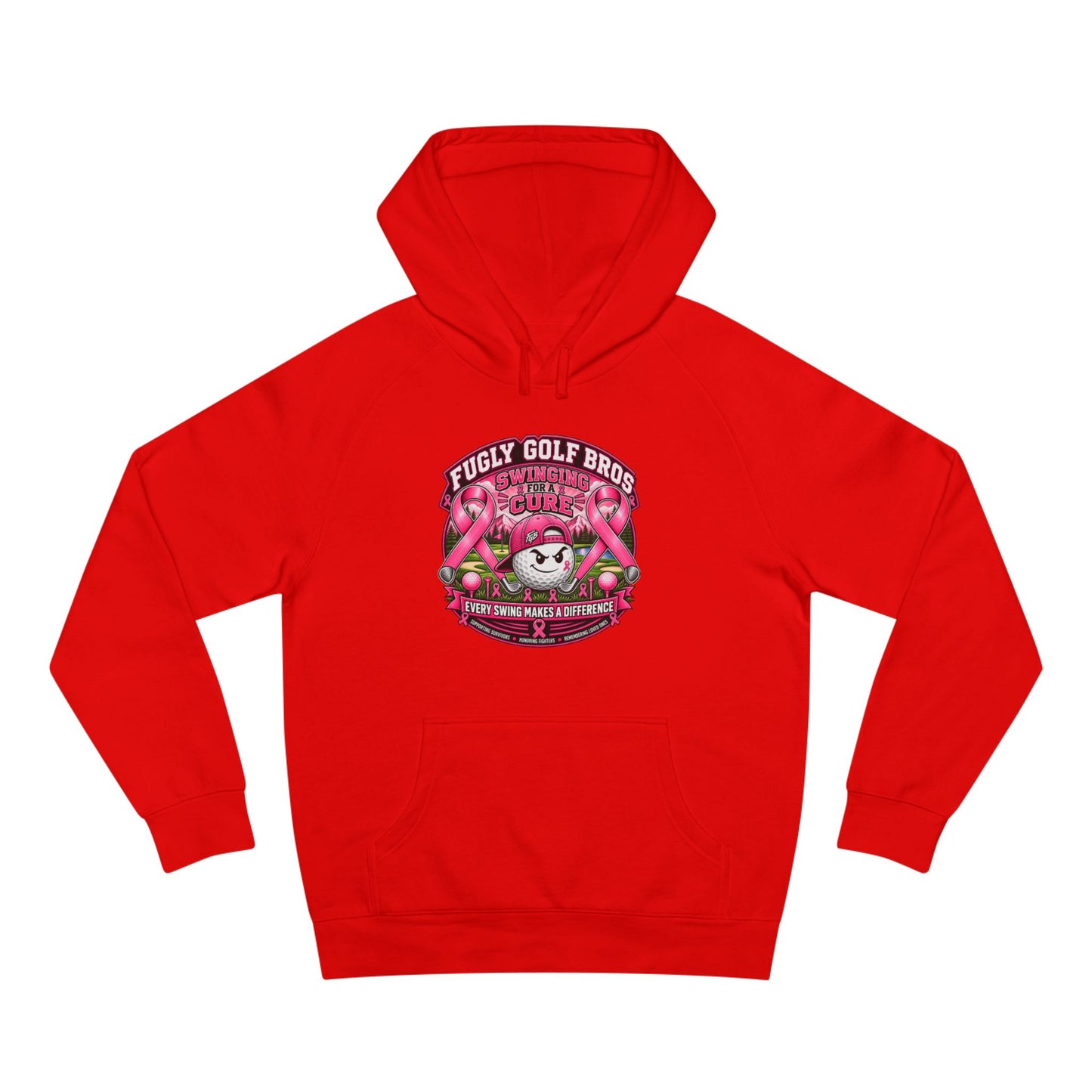 Hockey Panda Hoodie — "Fugly Golf Bros" Retro Hockey Graphic Pullover