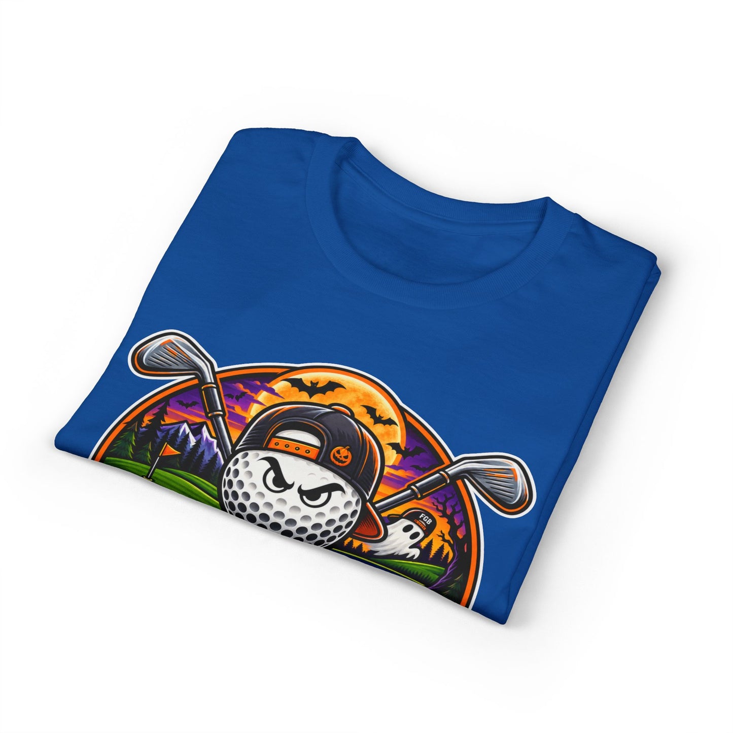 Fugly Golf Bros Graphic T-Shirt — Halloween Golf Skull Design