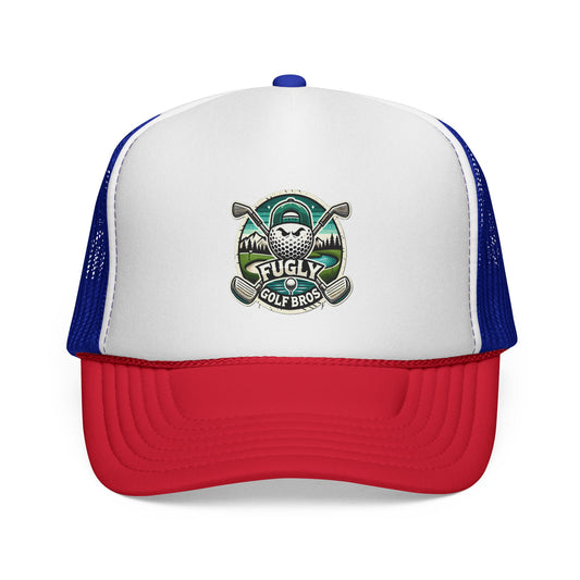 Golf Bros Trucker Cap — 'Fugly' Vintage Golf Skull Patch