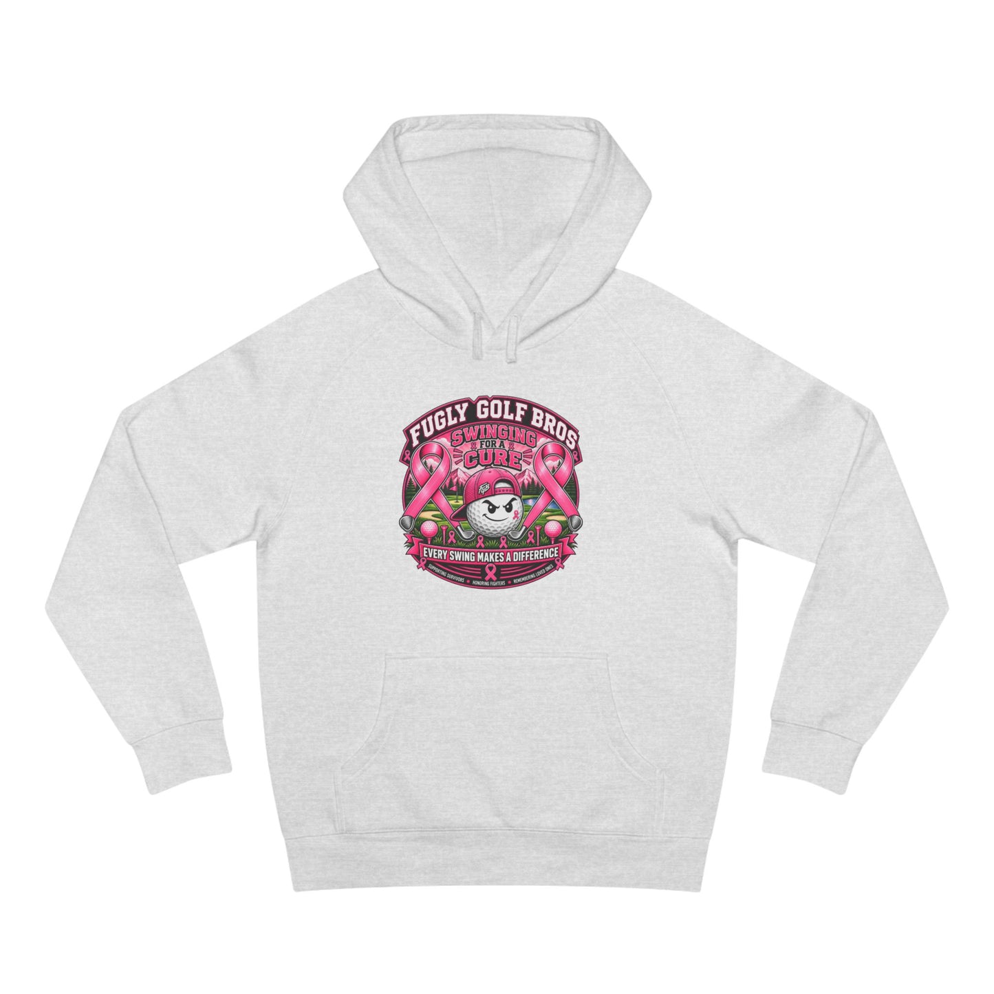 Hockey Panda Hoodie — "Fugly Golf Bros" Retro Hockey Graphic Pullover