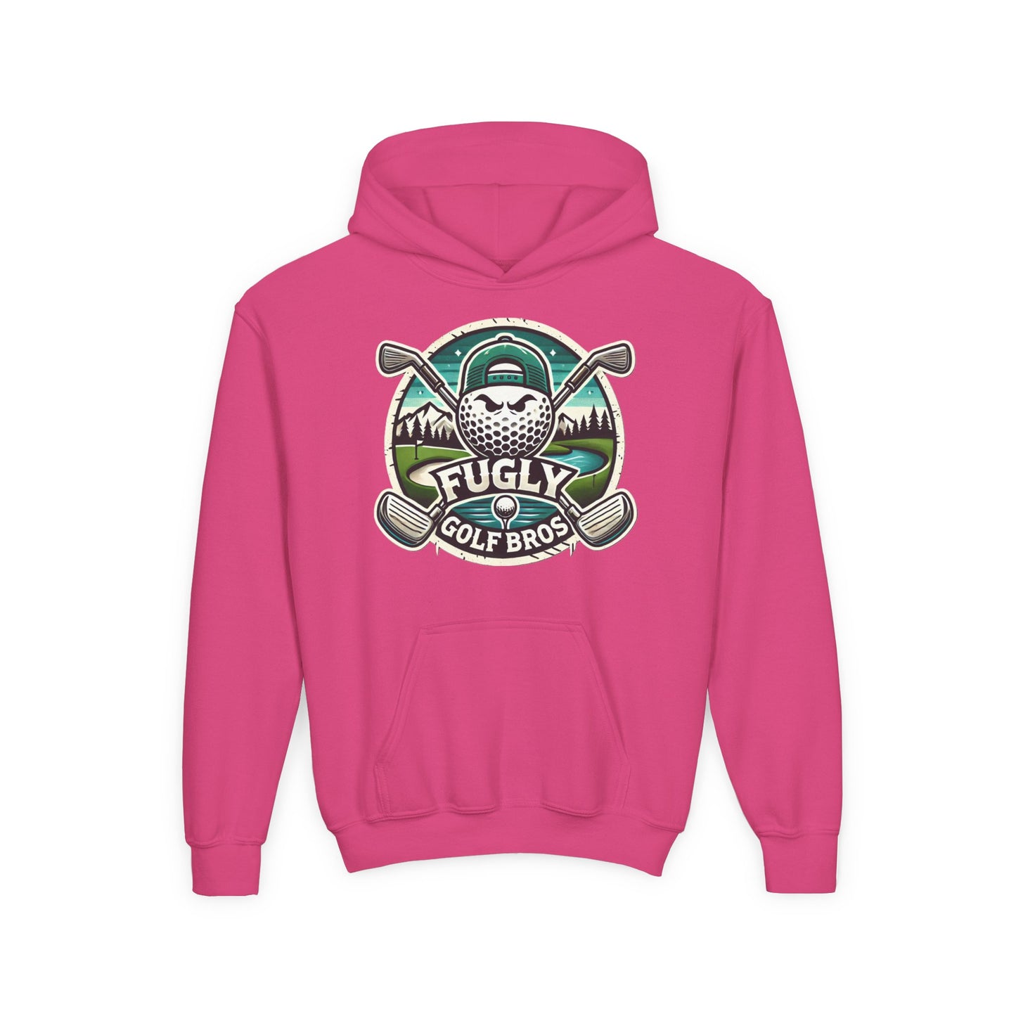 Youth Golf Hoodie - "Fugly Golf Bros" Vintage Golf Ball Logo