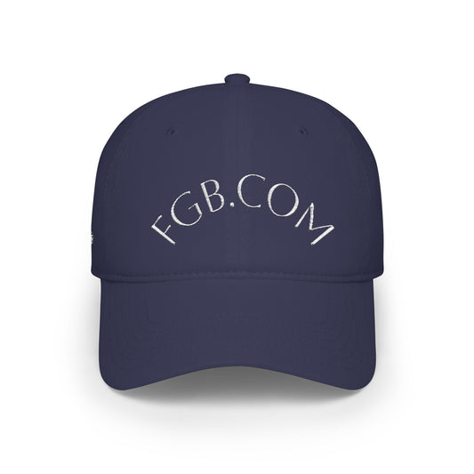Low Profile Baseball Cap — FGB.COM Embroidered Red Golf Hat