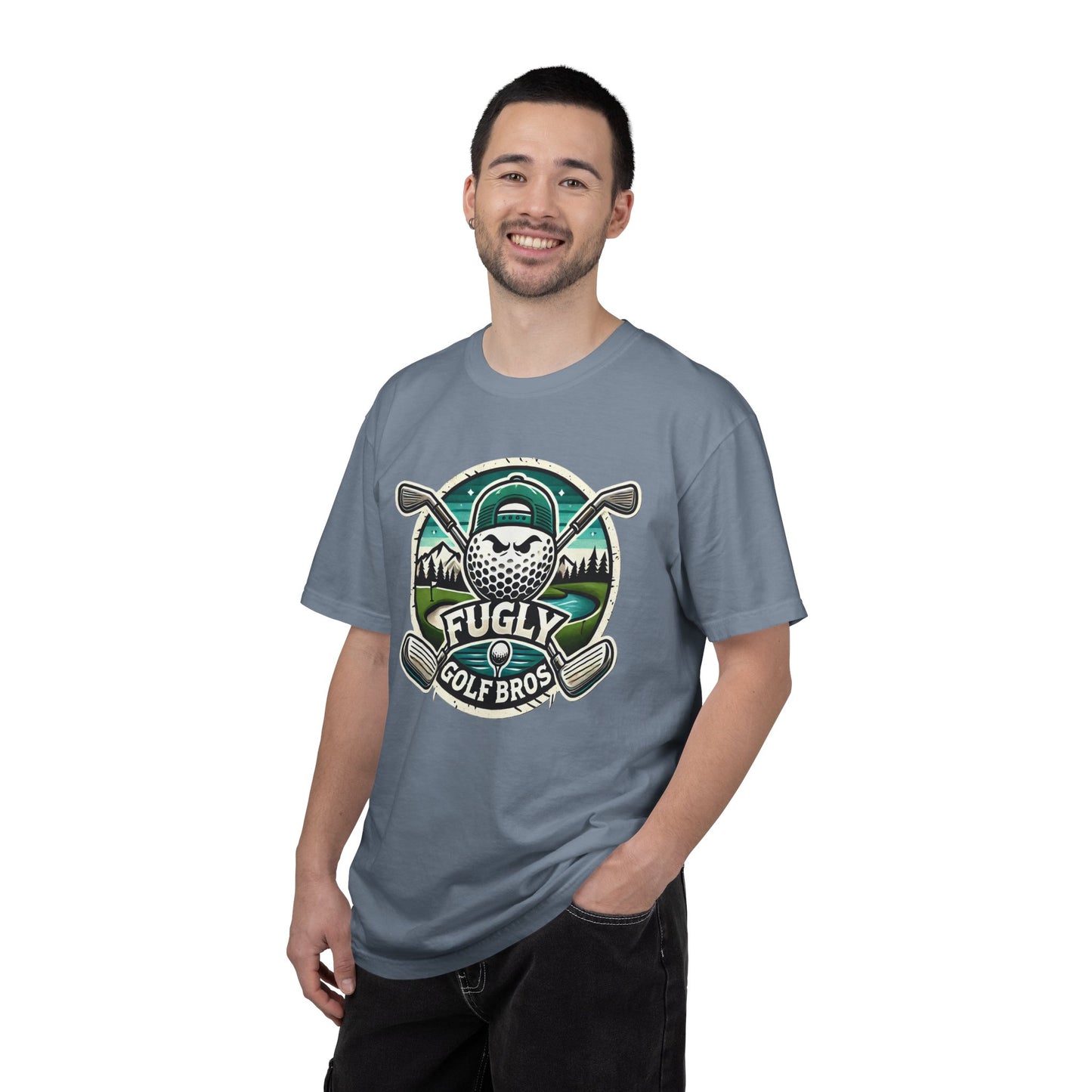 Golf Bros T‑Shirt - "Fugly" Golf Ball Logo Tee for Golfers