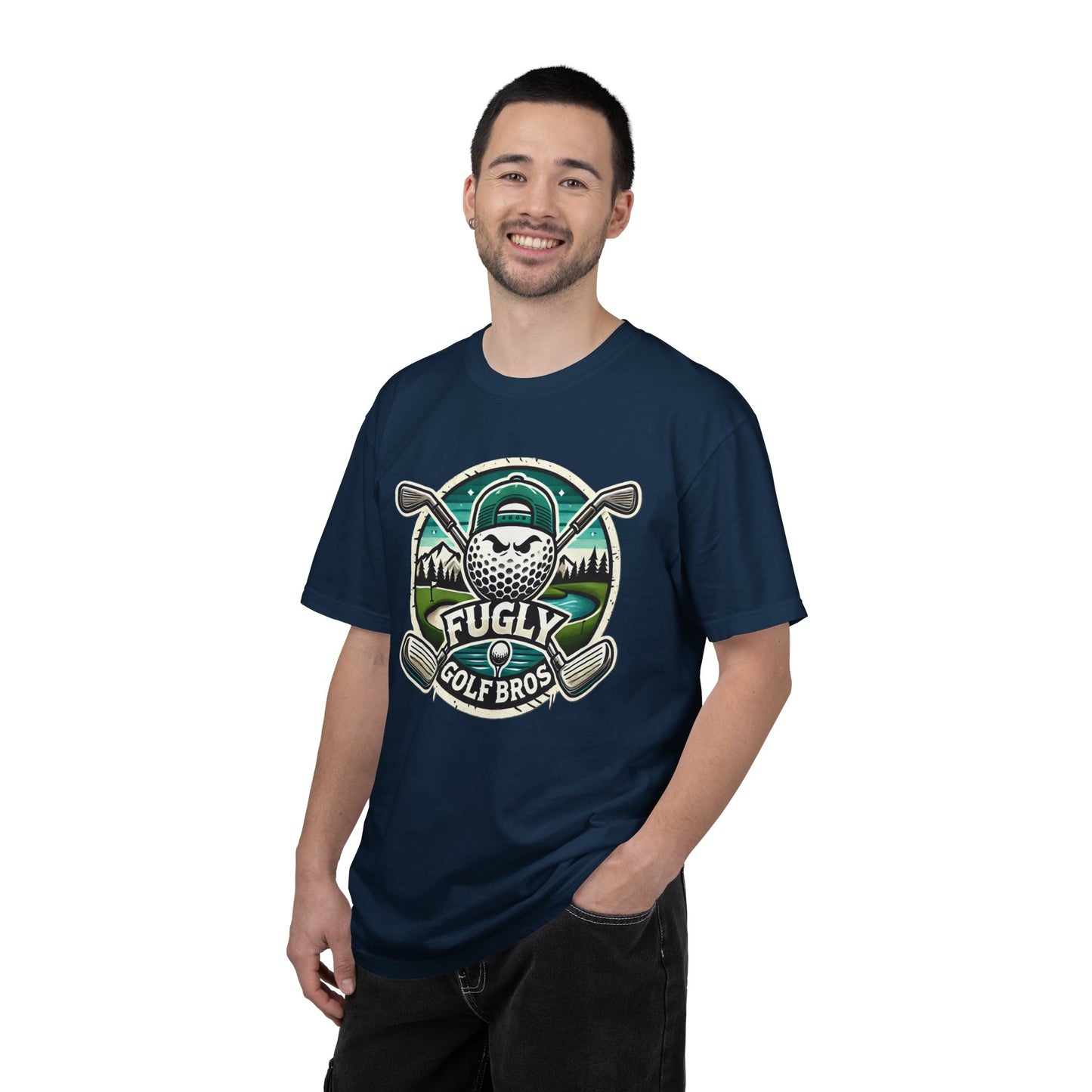 Golf Bros T‑Shirt - "Fugly" Golf Ball Logo Tee for Golfers