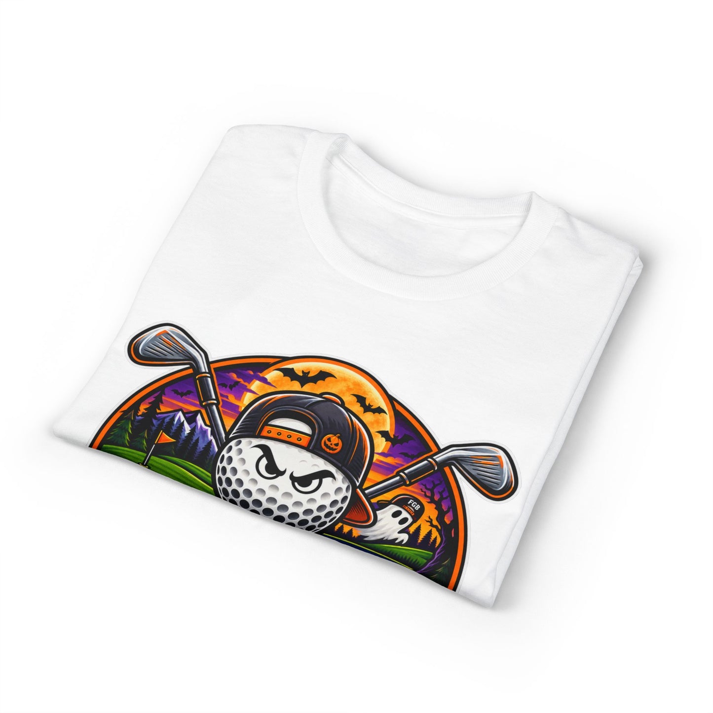 Fugly Golf Bros Graphic T-Shirt — Halloween Golf Skull Design