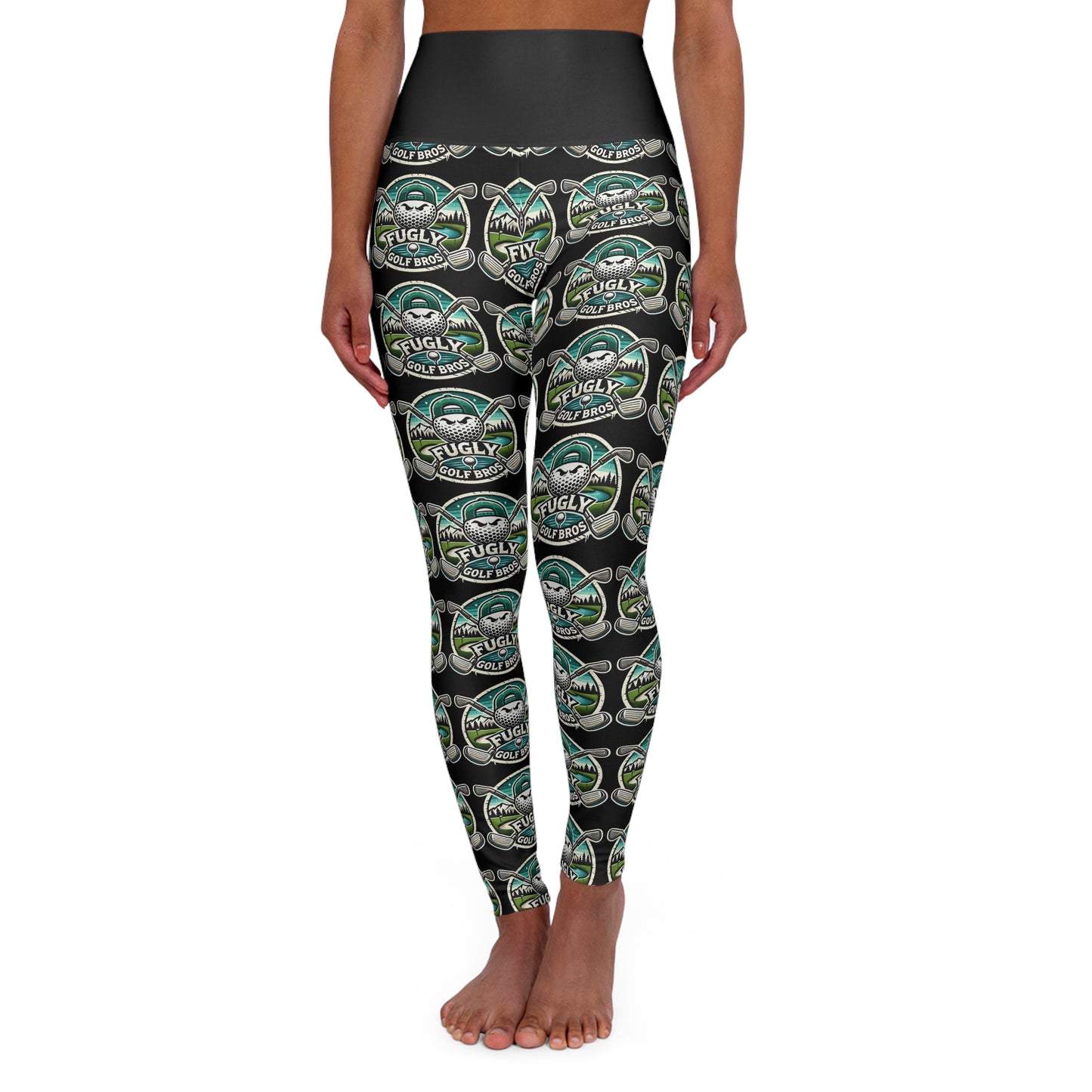 High Waisted Yoga Leggings (AOP)