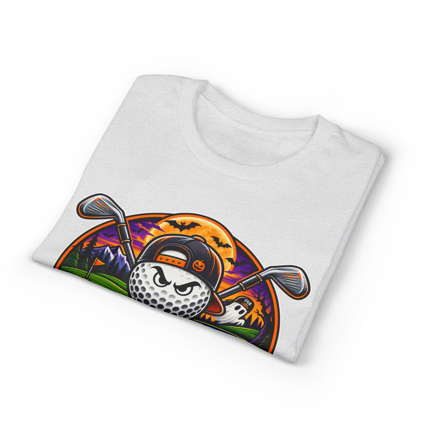Fugly Golf Bros Graphic T-Shirt — Halloween Golf Skull Design