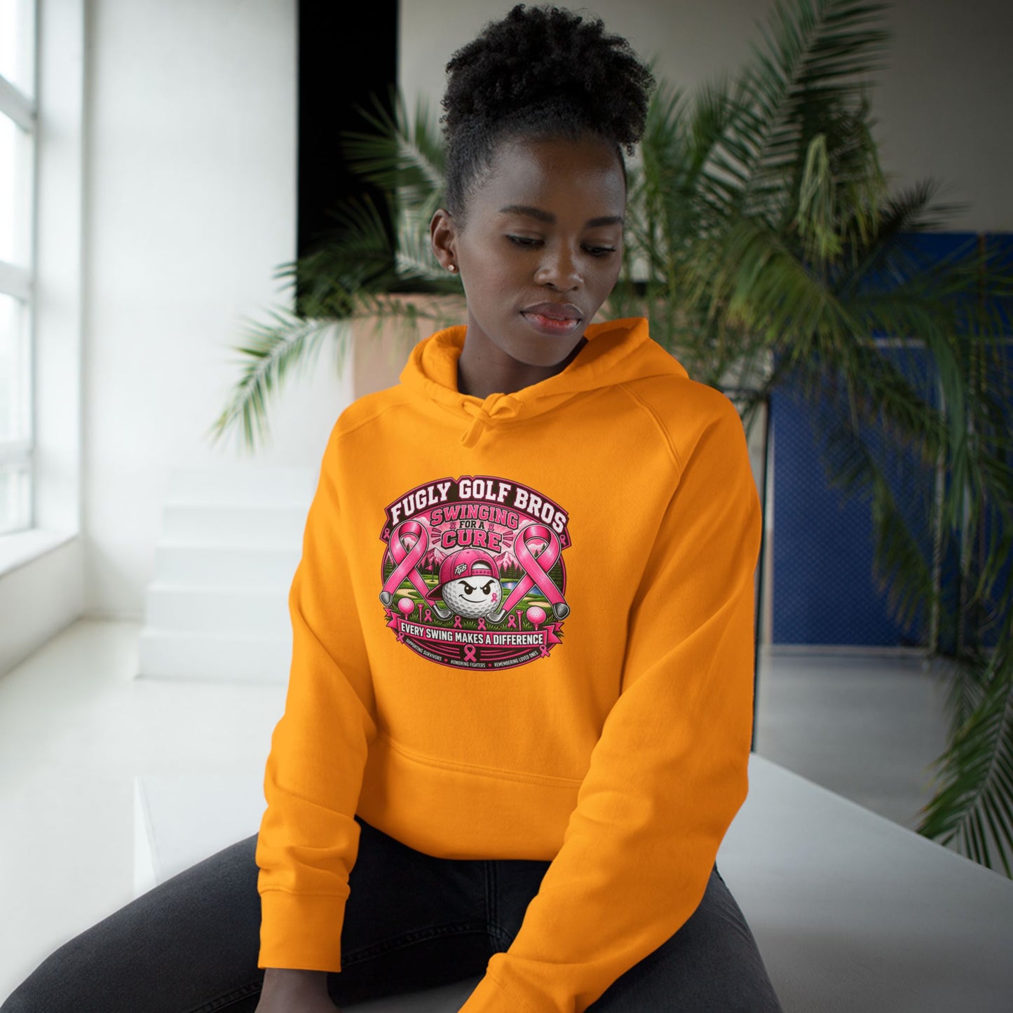 Hockey Panda Hoodie — "Fugly Golf Bros" Retro Hockey Graphic Pullover
