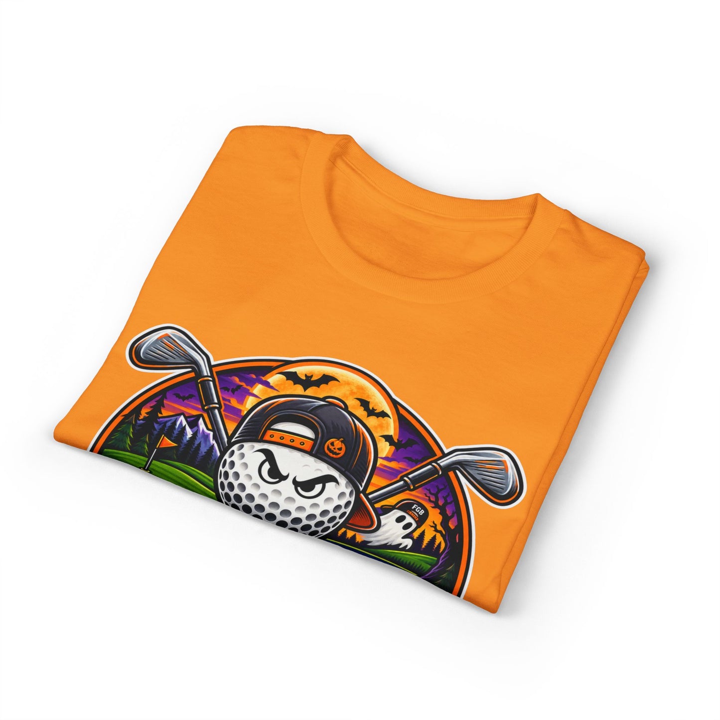 Fugly Golf Bros Graphic T-Shirt — Halloween Golf Skull Design