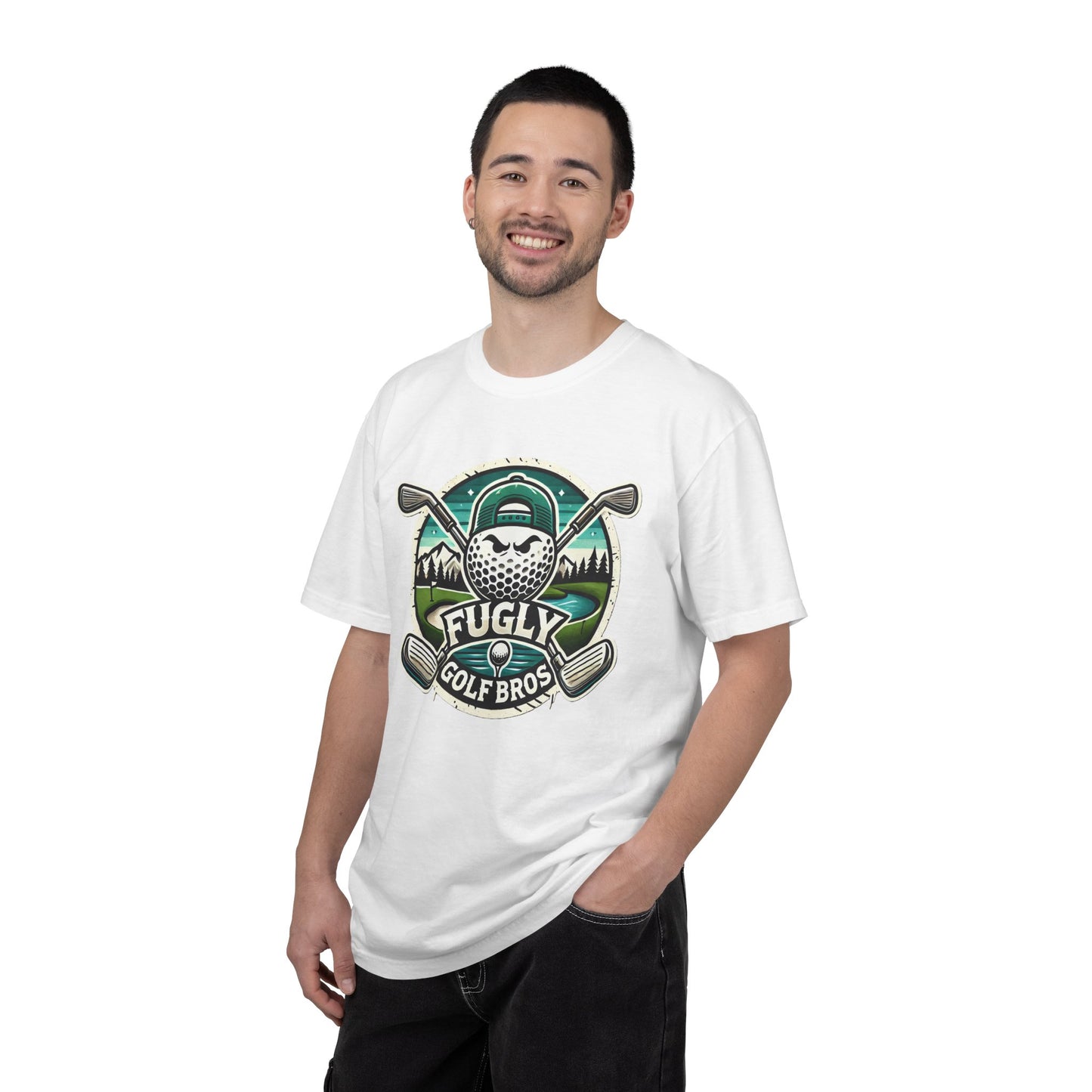 Golf Bros T‑Shirt - "Fugly" Golf Ball Logo Tee for Golfers