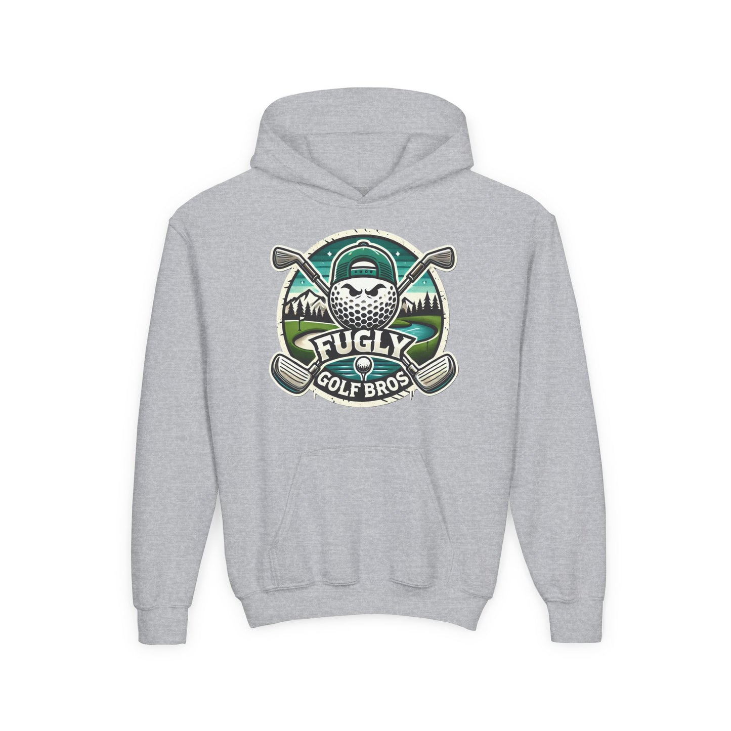 Youth Golf Hoodie - "Fugly Golf Bros" Vintage Golf Ball Logo