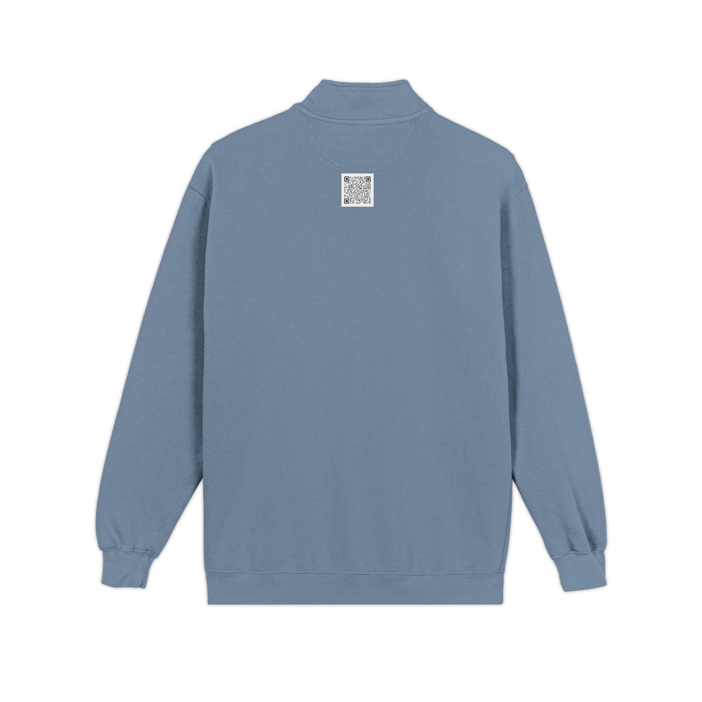 Turtle Crewneck Quarter‑Zip Sweatshirt — Vintage Green Coastal Graphic