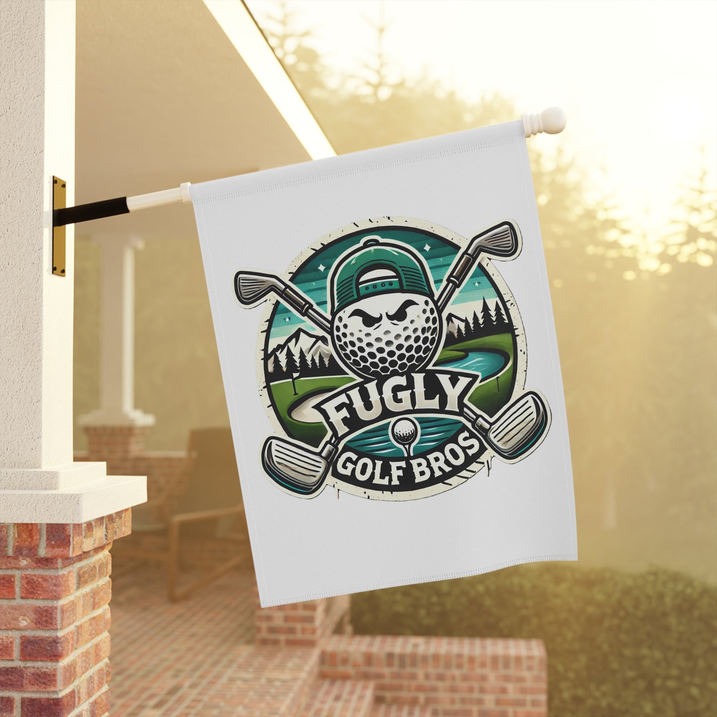 Golf Bros Garden Flag — 'Fugly Golf Bros' Decorative Yard Banner