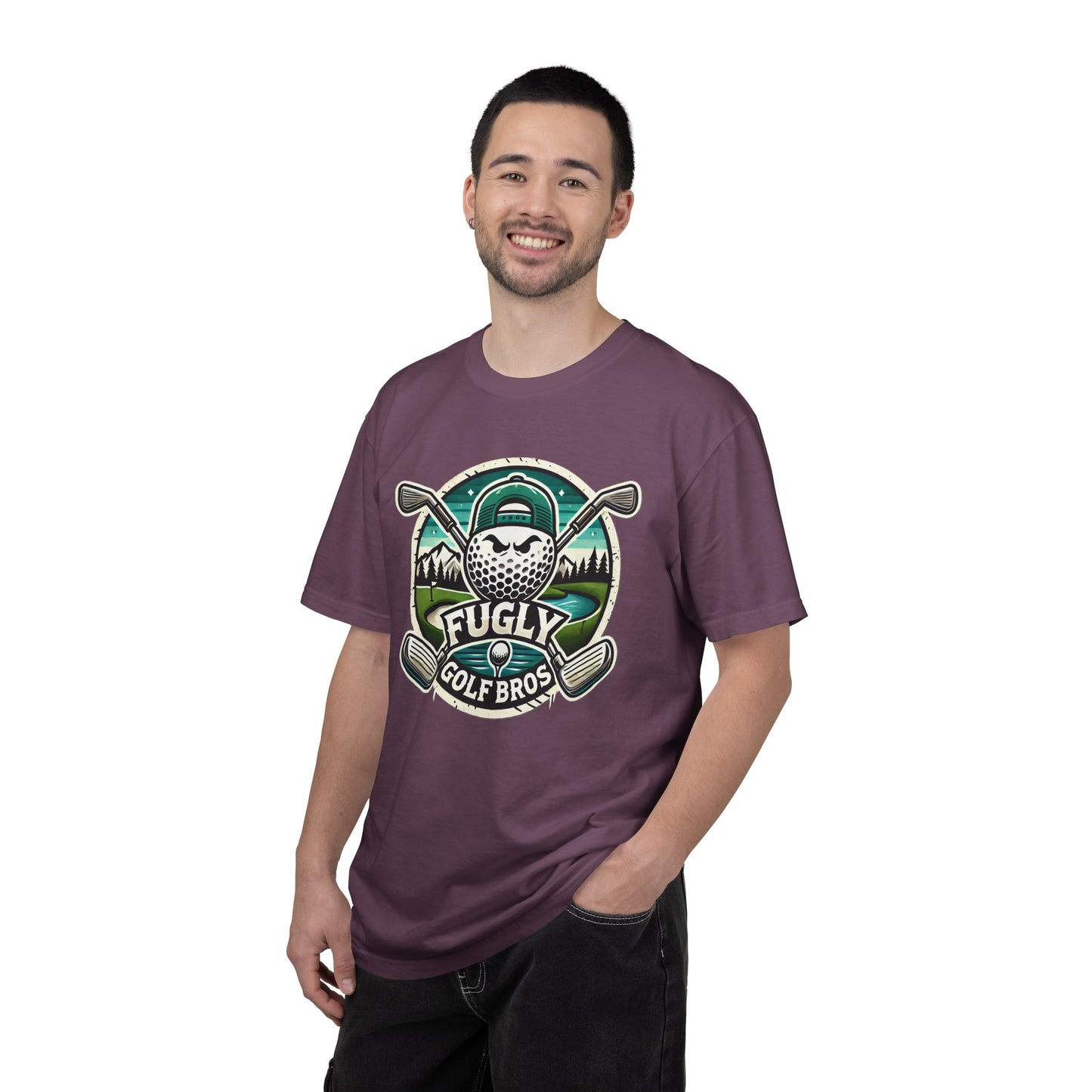 Golf Bros T‑Shirt - "Fugly" Golf Ball Logo Tee for Golfers