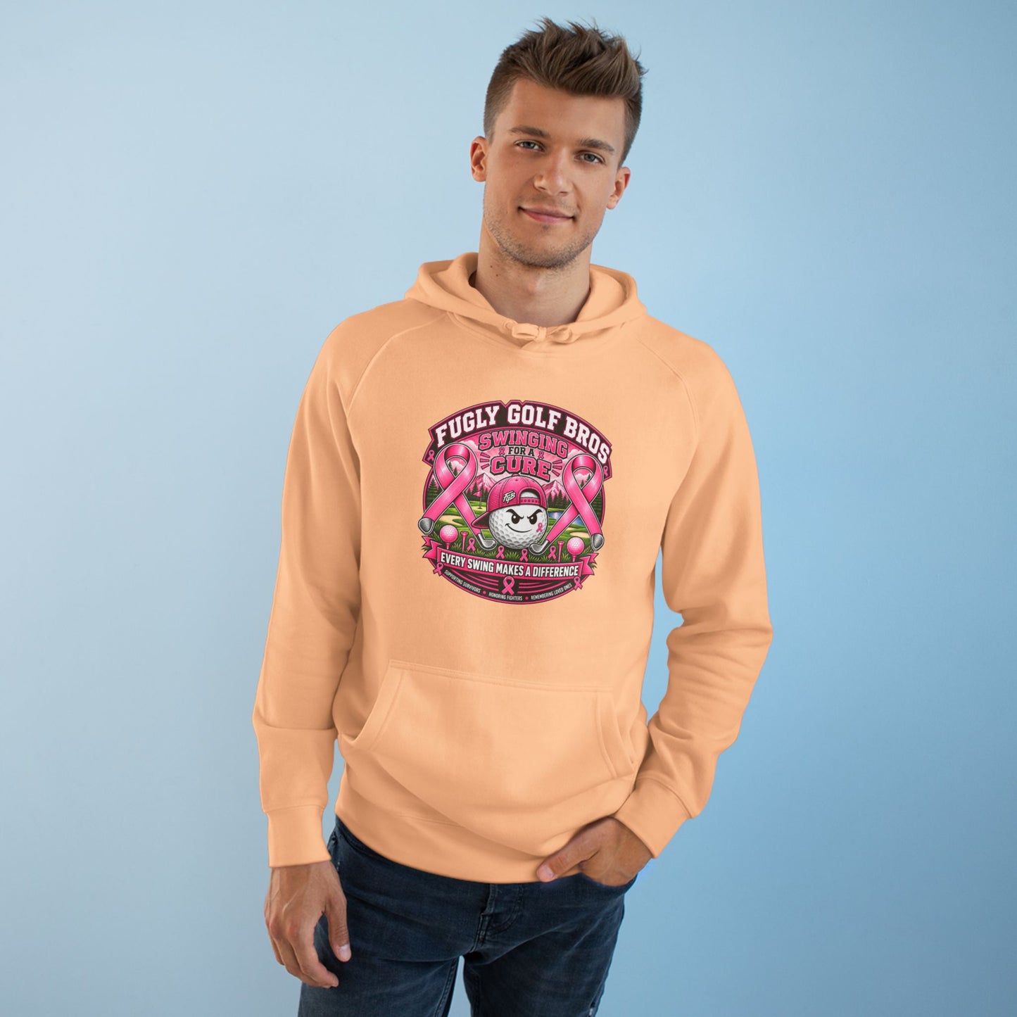 Hockey Panda Hoodie — "Fugly Golf Bros" Retro Hockey Graphic Pullover