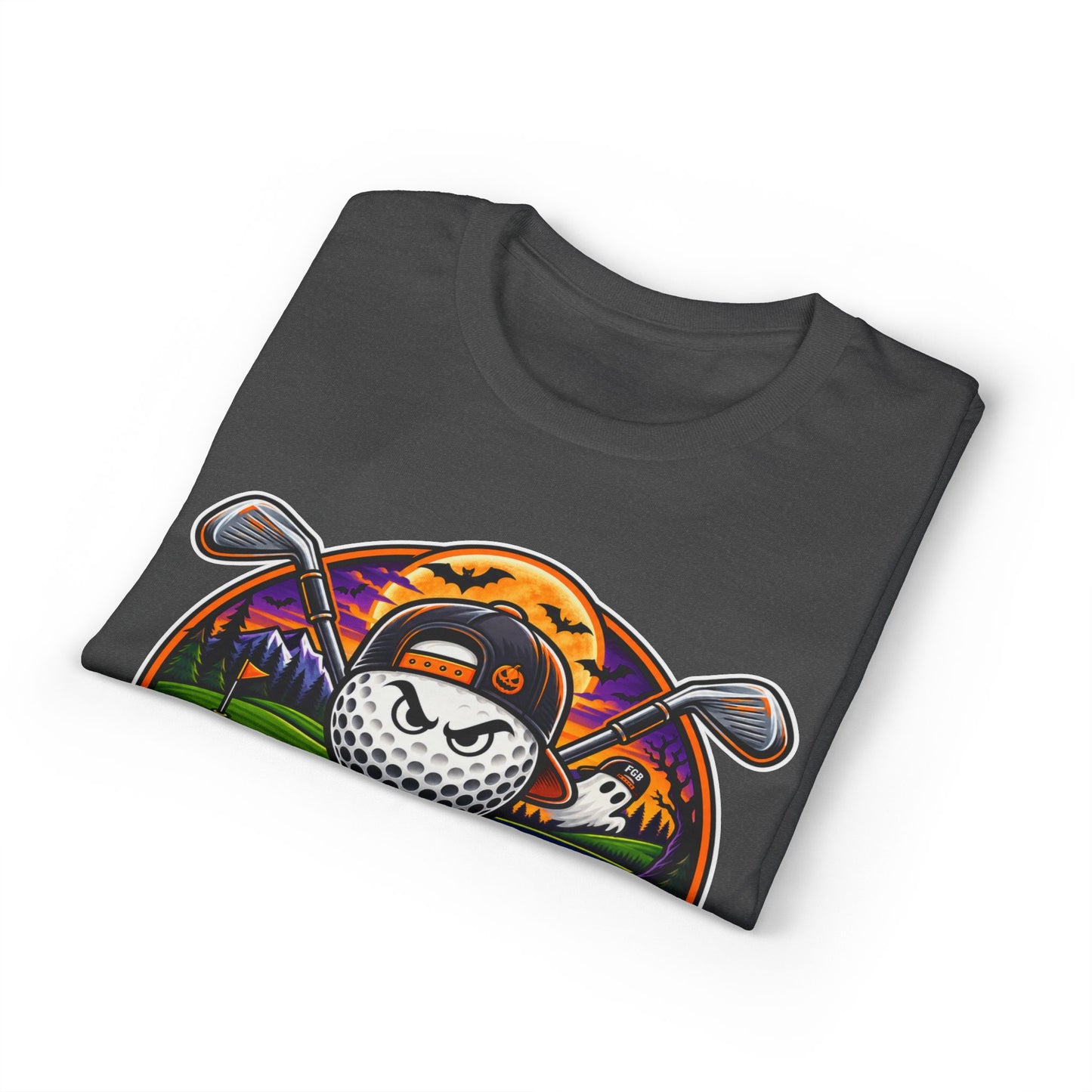 Fugly Golf Bros Graphic T-Shirt — Halloween Golf Skull Design