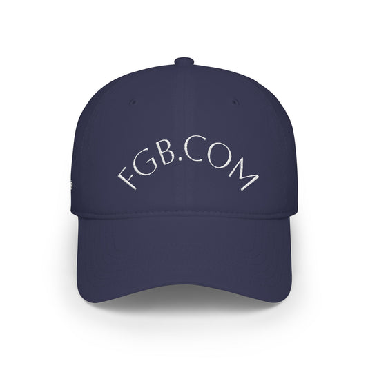Low Profile Baseball Cap — FGB.COM Embroidered Red Golf Hat