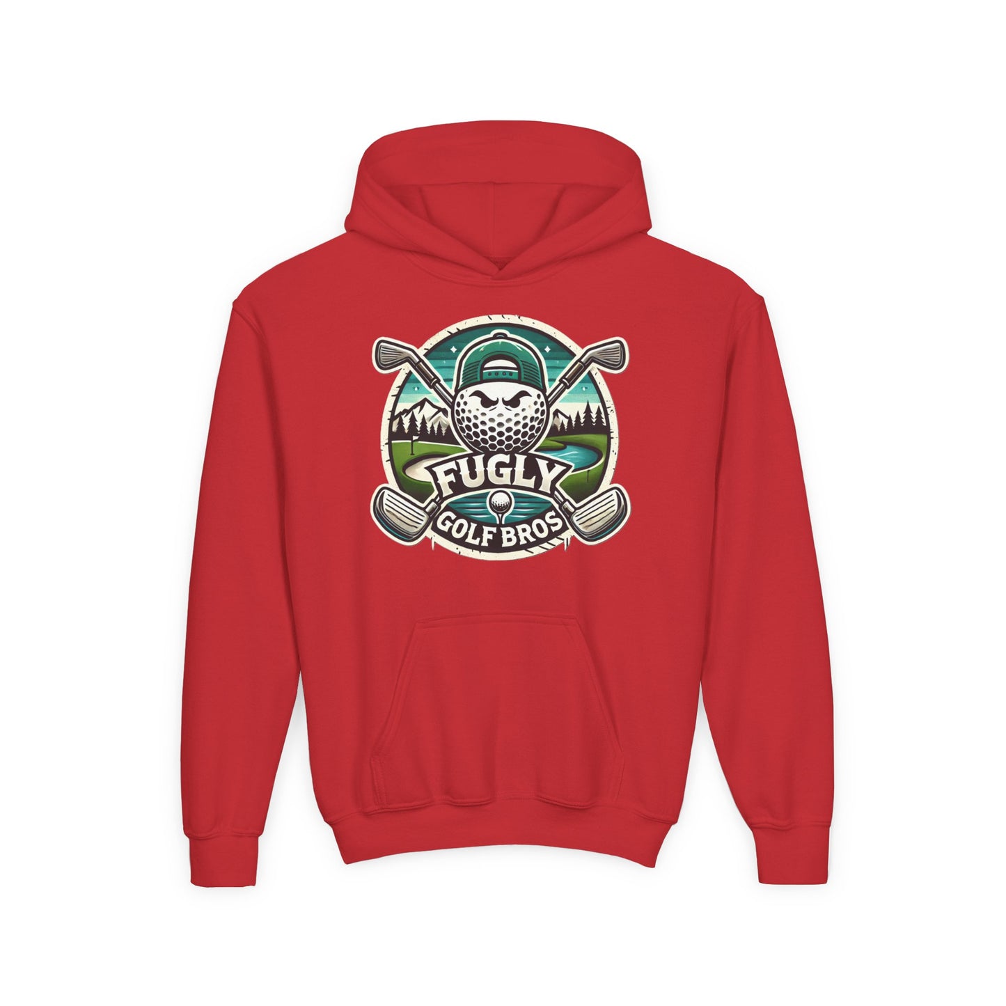 Youth Golf Hoodie - "Fugly Golf Bros" Vintage Golf Ball Logo
