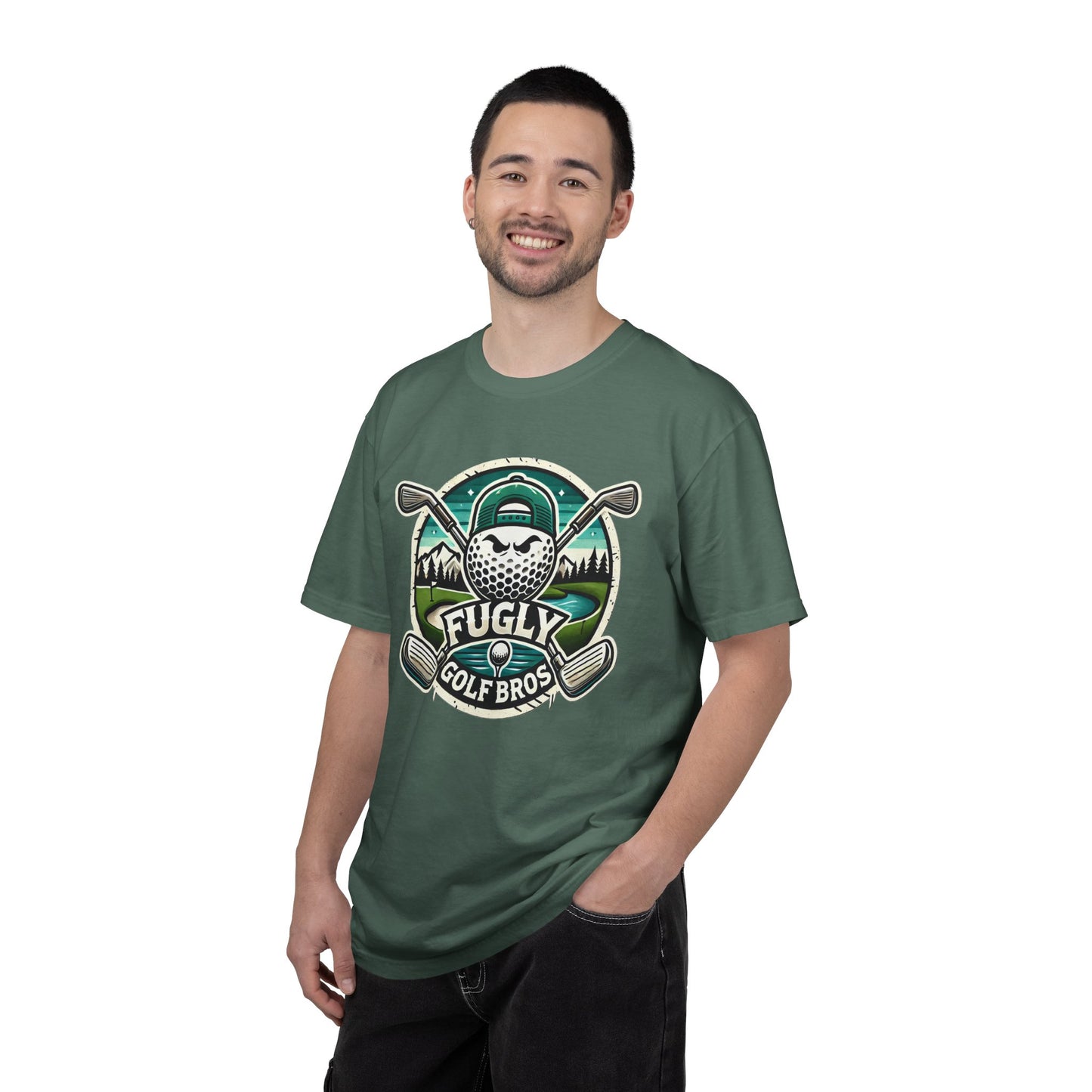 Golf Bros T‑Shirt - "Fugly" Golf Ball Logo Tee for Golfers