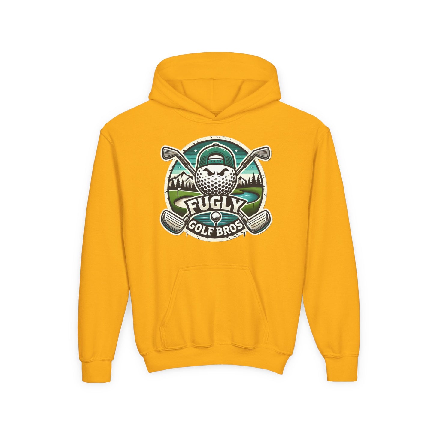 Youth Golf Hoodie - "Fugly Golf Bros" Vintage Golf Ball Logo