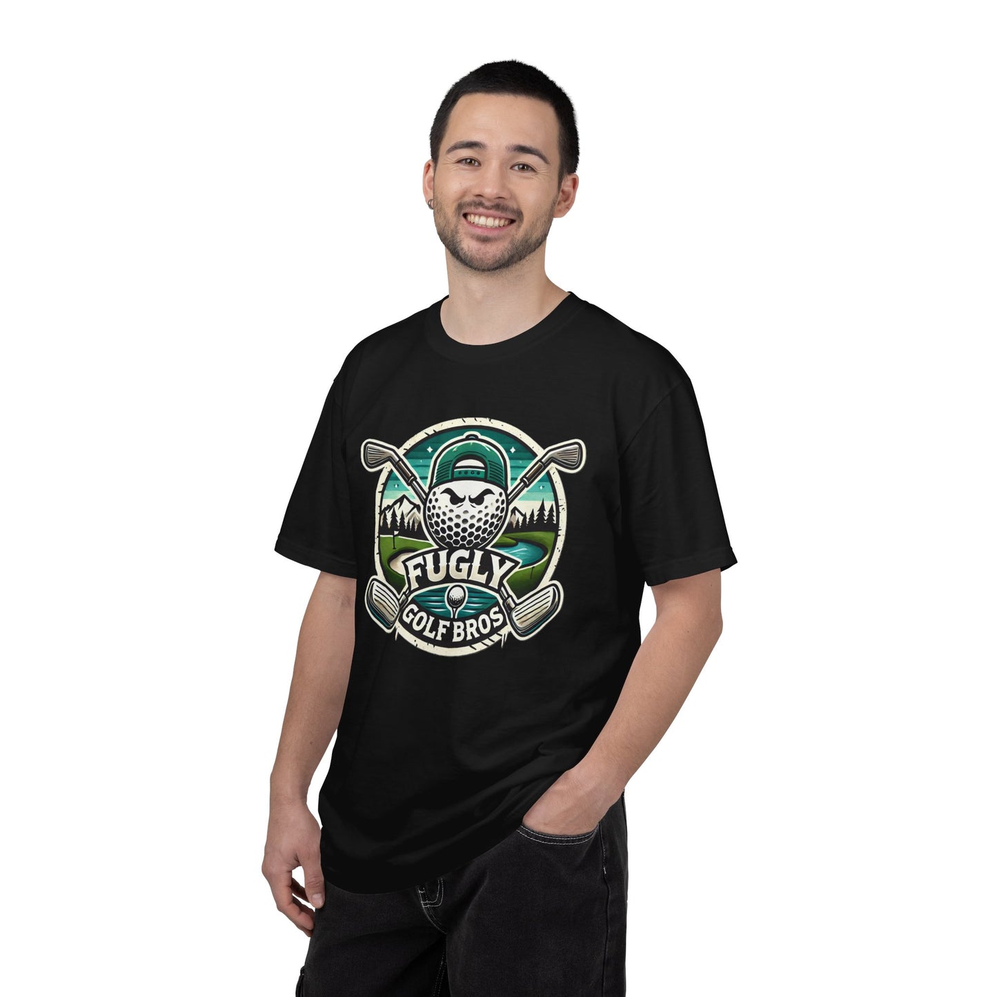 Golf Bros T‑Shirt - "Fugly" Golf Ball Logo Tee for Golfers